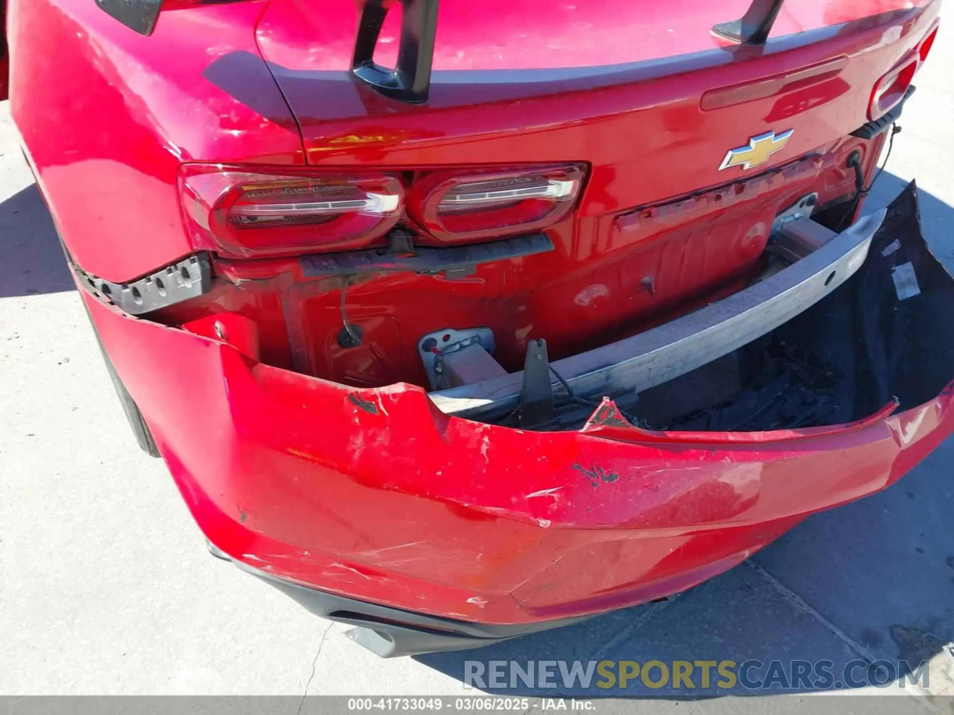 6 Photograph of a damaged car 1G1FB1RS6L0109154 CHEVROLET CAMARO 2020