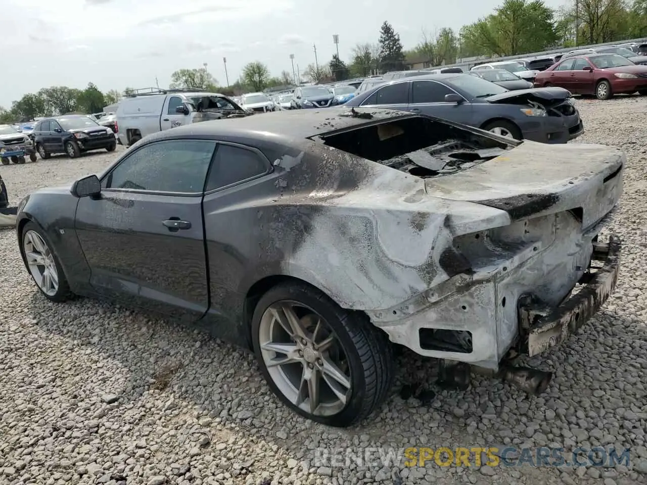 2 Photograph of a damaged car 1G1FB1RS8L0108605 CHEVROLET CAMARO 2020