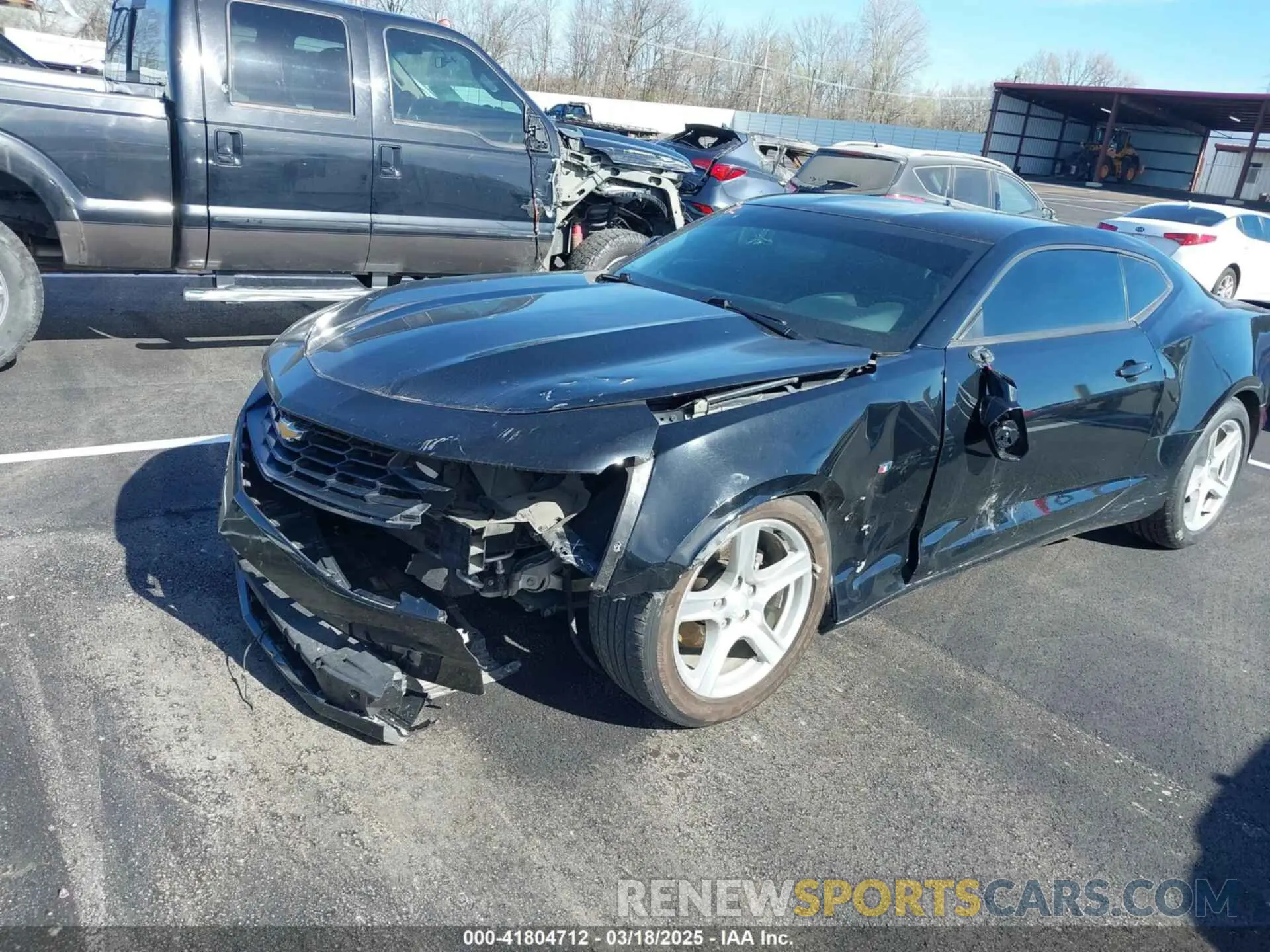 2 Photograph of a damaged car 1G1FB1RSXL0112266 CHEVROLET CAMARO 2020
