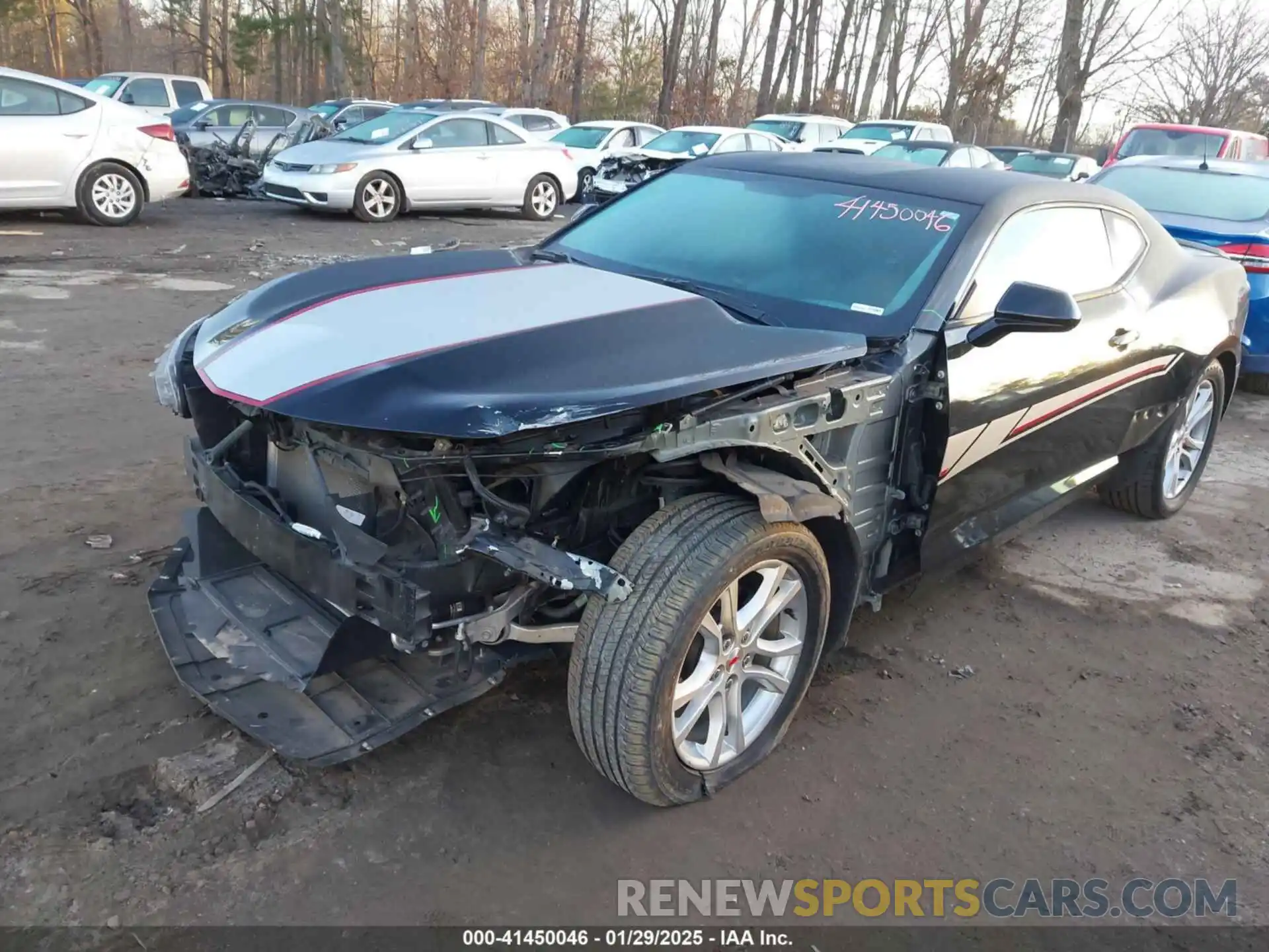 2 Photograph of a damaged car 1G1FB1RX0L0145045 CHEVROLET CAMARO 2020