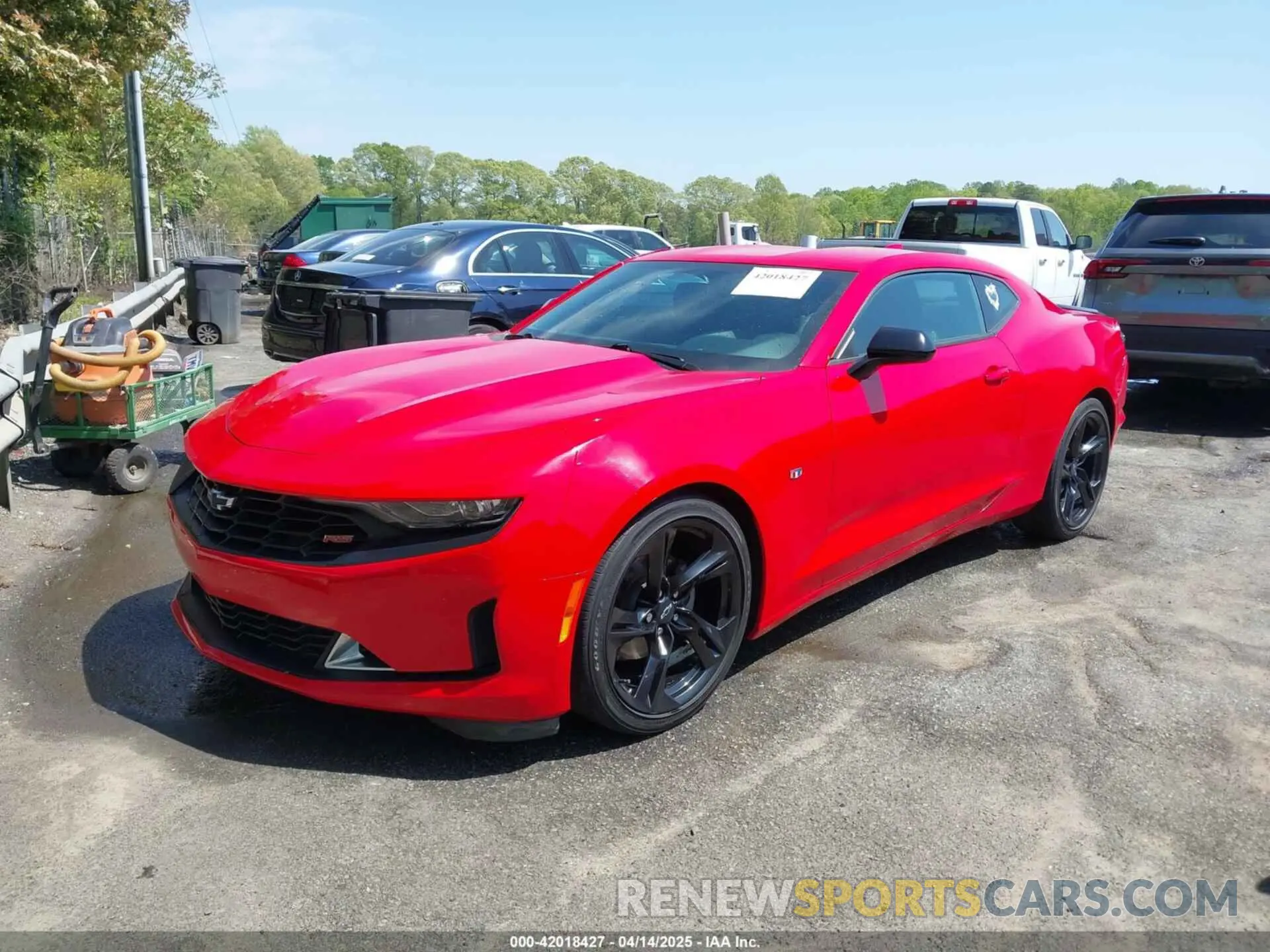 2 Photograph of a damaged car 1G1FB1RX1L0113401 CHEVROLET CAMARO 2020