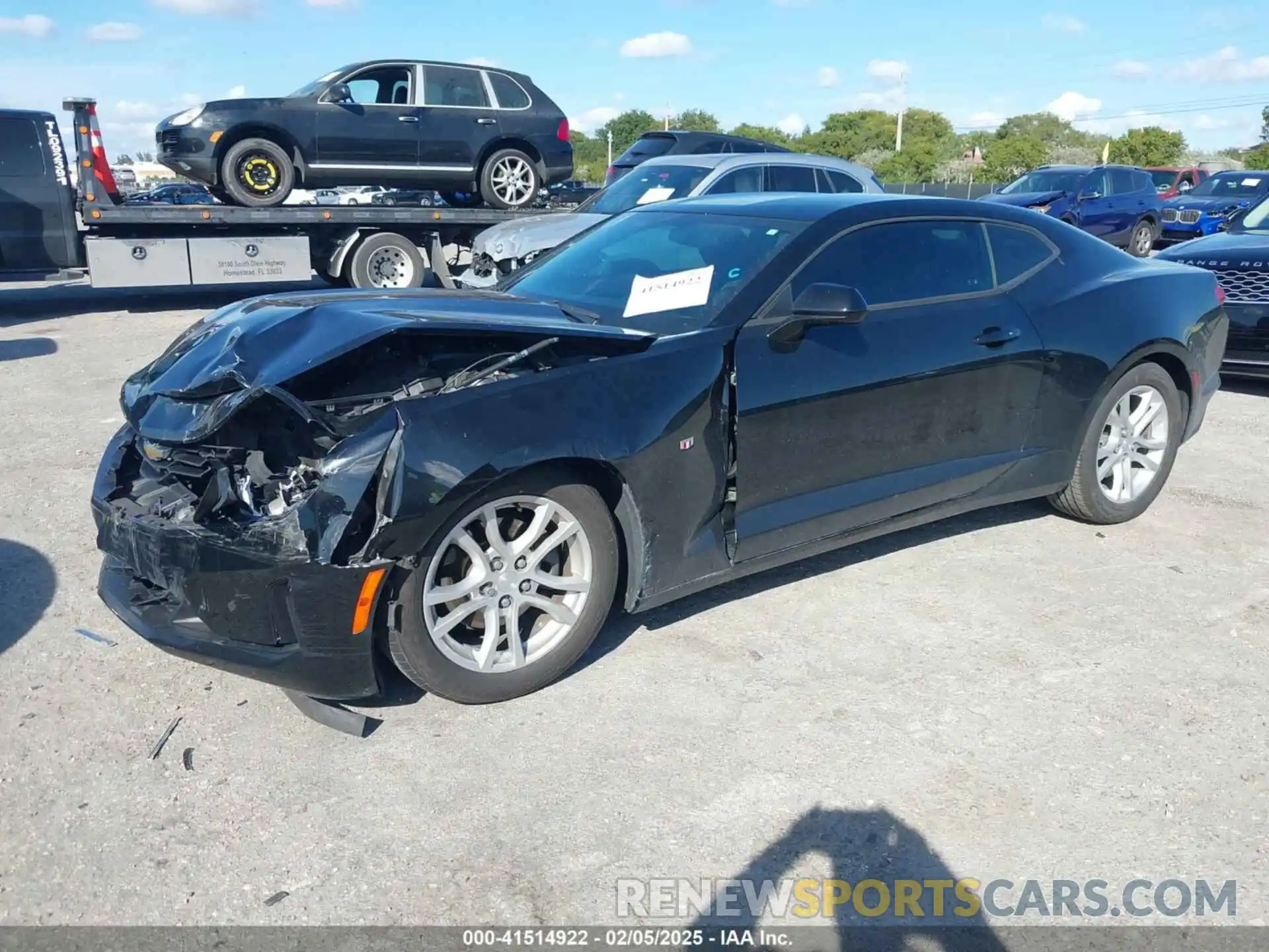 2 Photograph of a damaged car 1G1FB1RX1L0133714 CHEVROLET CAMARO 2020