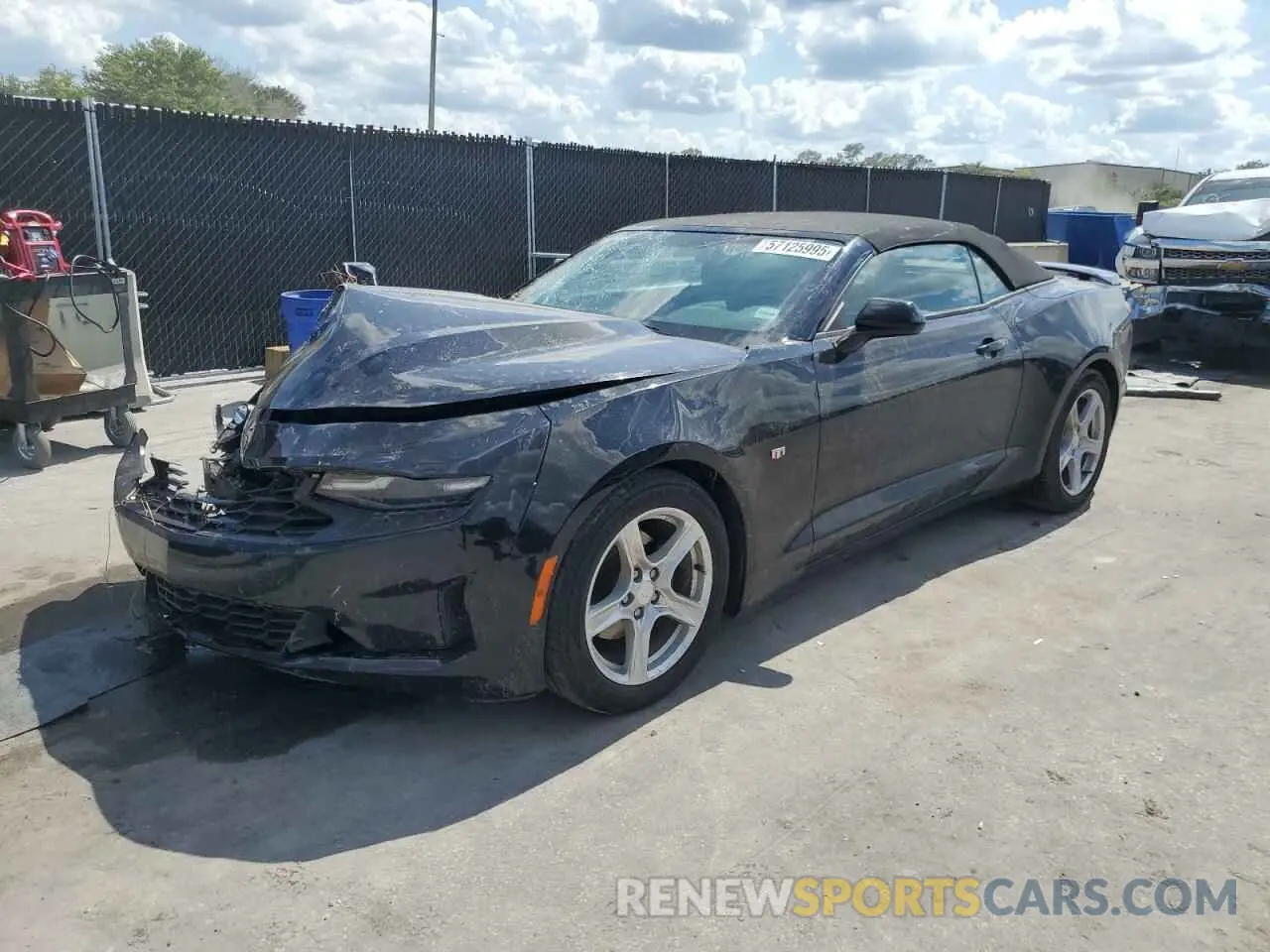 1 Photograph of a damaged car 1G1FB3DS2L0114869 CHEVROLET CAMARO 2020
