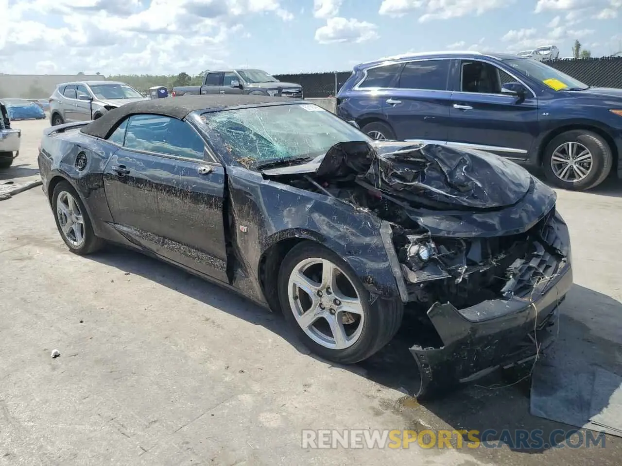 4 Photograph of a damaged car 1G1FB3DS2L0114869 CHEVROLET CAMARO 2020