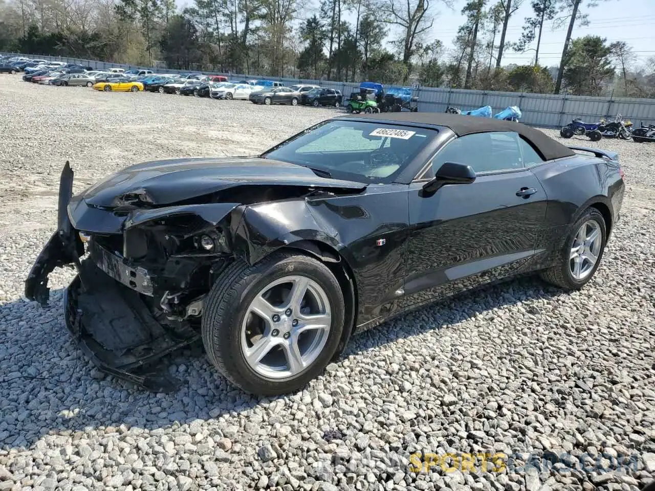 1 Photograph of a damaged car 1G1FB3DS3L0113603 CHEVROLET CAMARO 2020