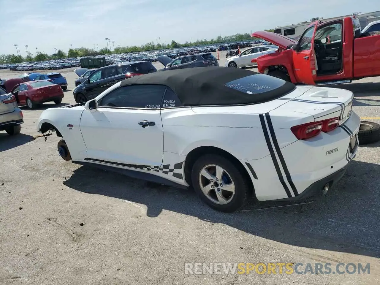 2 Photograph of a damaged car 1G1FB3DX1L0129164 CHEVROLET CAMARO 2020