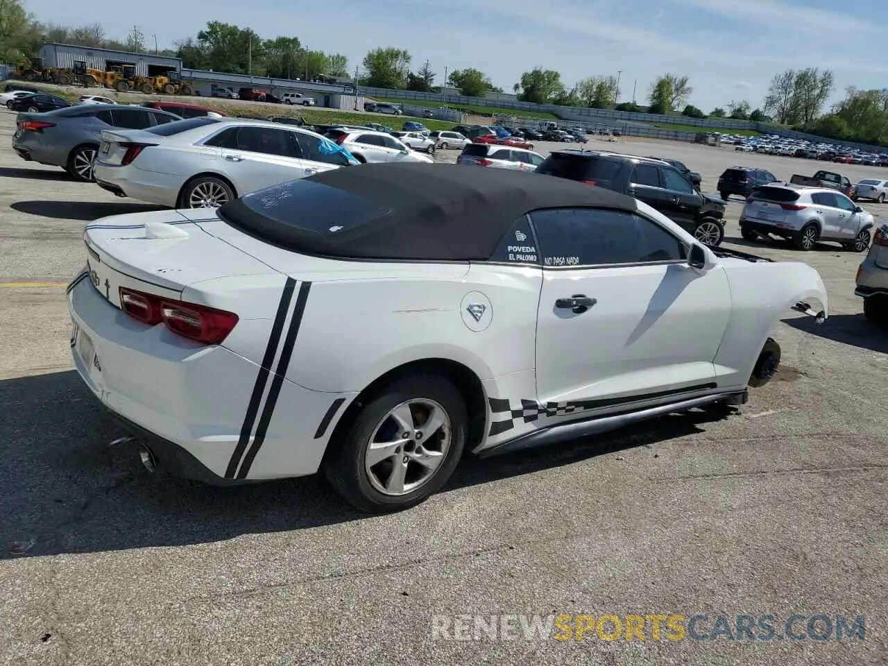 3 Photograph of a damaged car 1G1FB3DX1L0129164 CHEVROLET CAMARO 2020