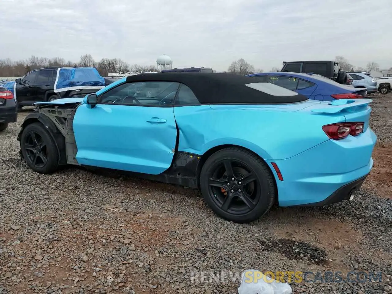 2 Photograph of a damaged car 1G1FB3DX4L0129031 CHEVROLET CAMARO 2020