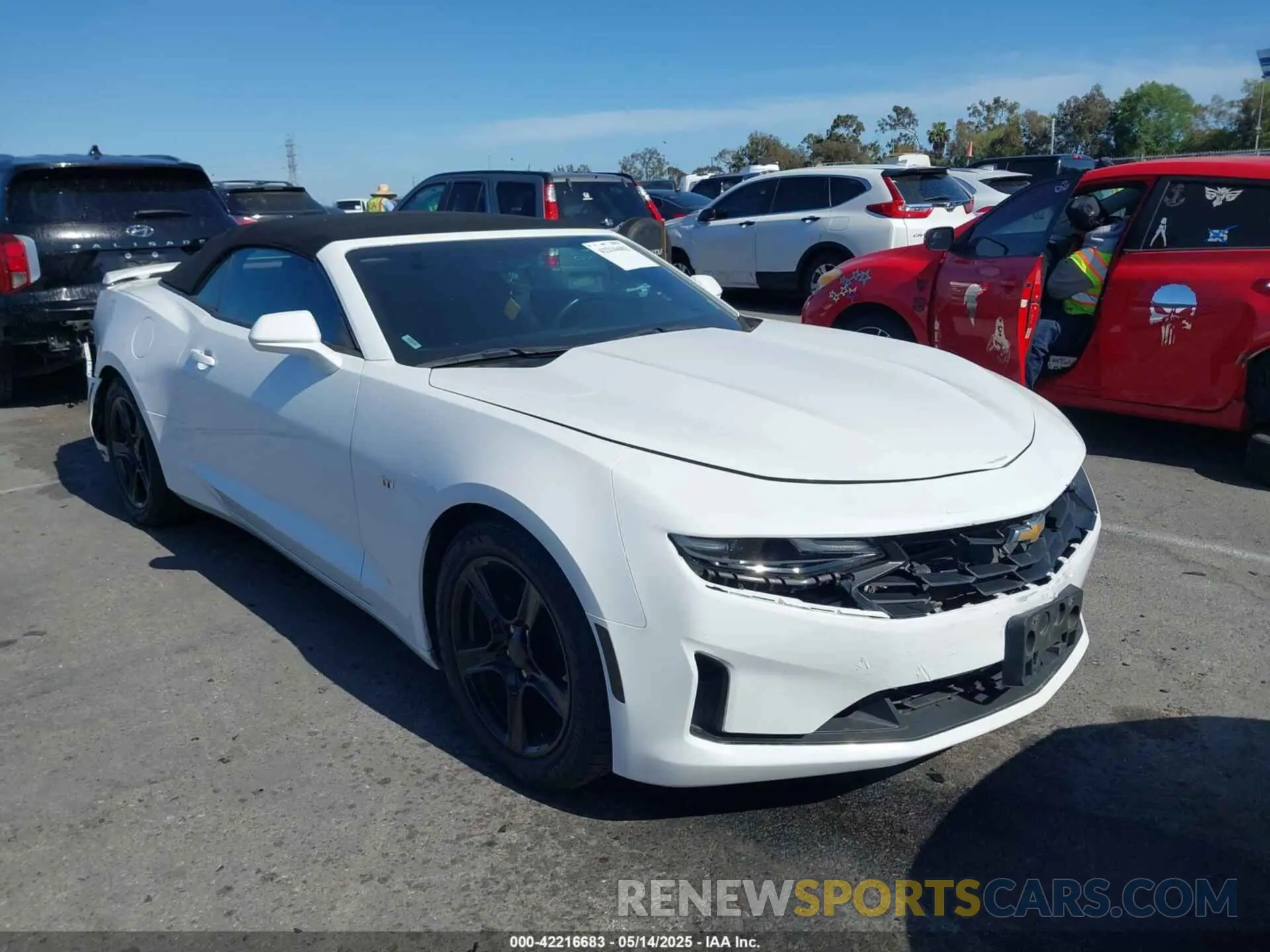 1 Photograph of a damaged car 1G1FB3DX6L0111596 CHEVROLET CAMARO 2020