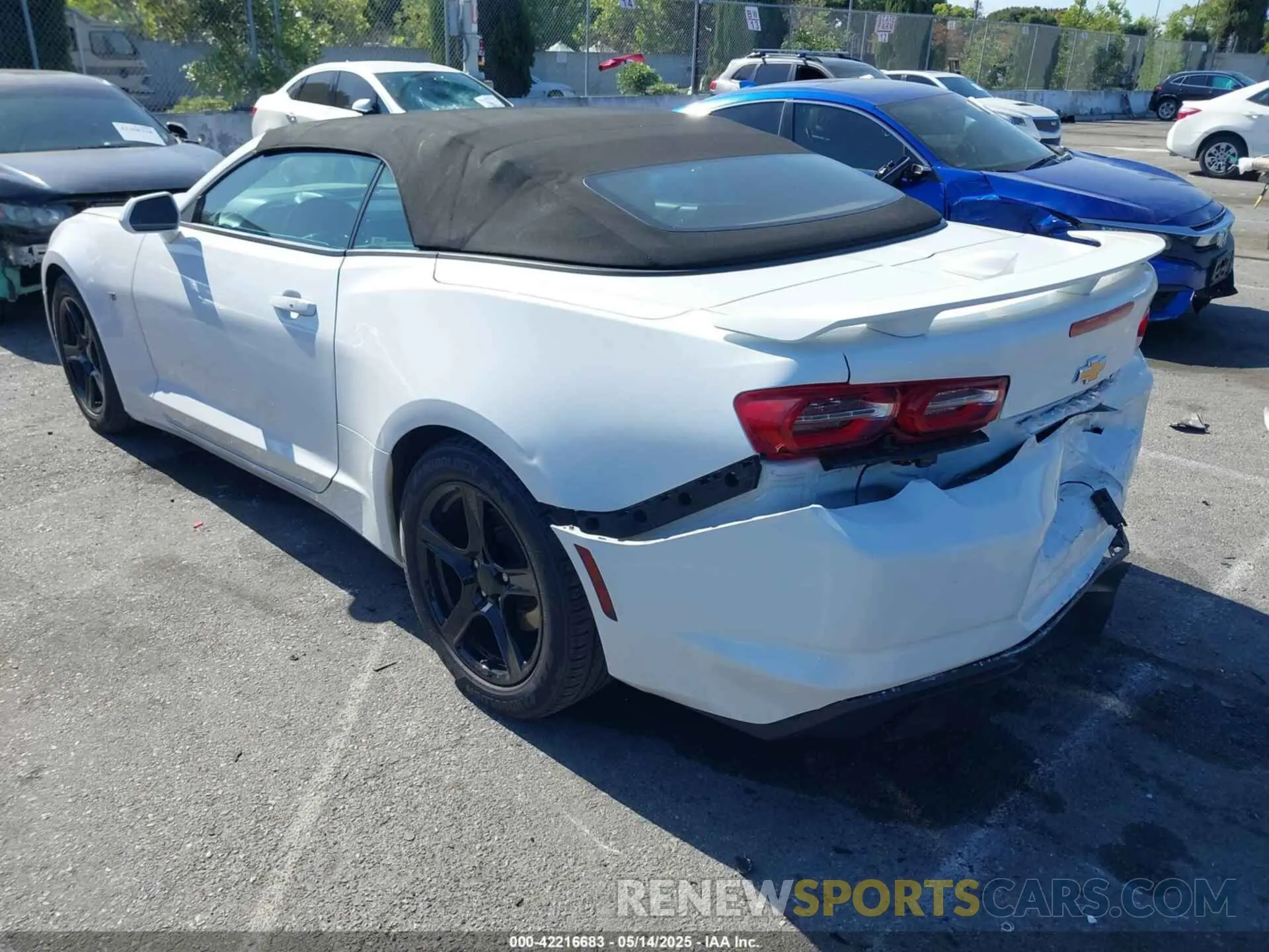 3 Photograph of a damaged car 1G1FB3DX6L0111596 CHEVROLET CAMARO 2020