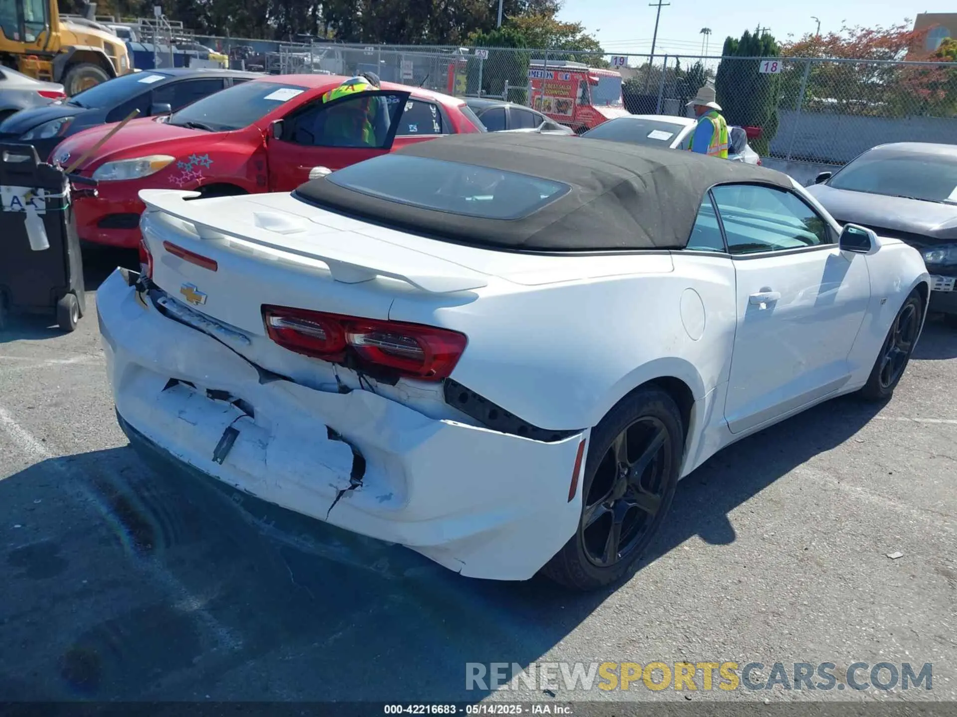 4 Photograph of a damaged car 1G1FB3DX6L0111596 CHEVROLET CAMARO 2020
