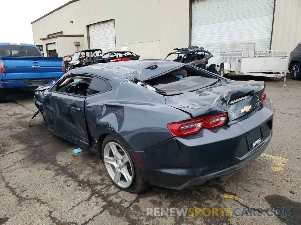 2 Photograph of a damaged car 1G1FD1RS4L0102682 CHEVROLET CAMARO 2020