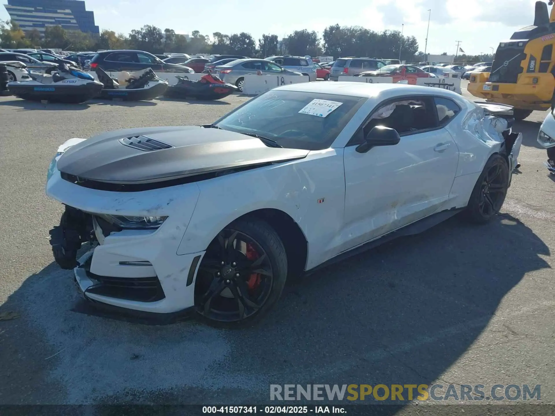 2 Photograph of a damaged car 1G1FE1R72L0137049 CHEVROLET CAMARO 2020