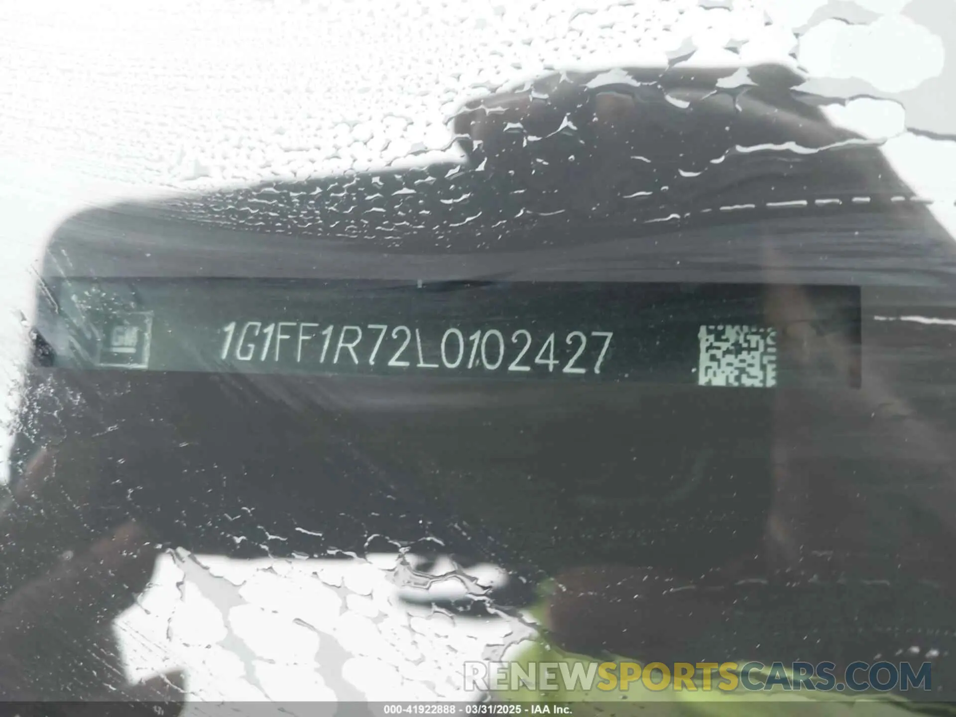 9 Photograph of a damaged car 1G1FF1R72L0102427 CHEVROLET CAMARO 2020