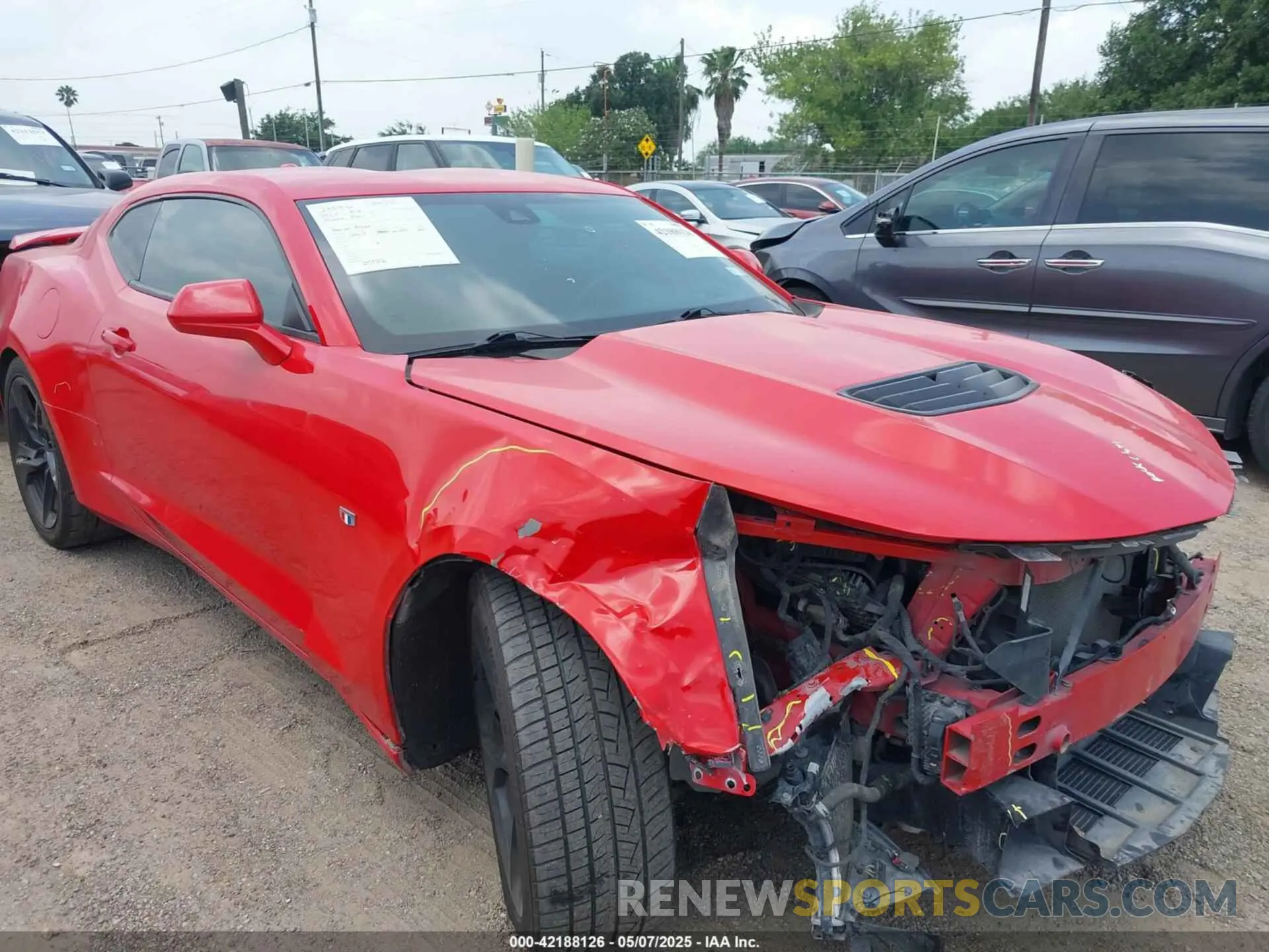 1 Photograph of a damaged car 1G1FH1R70L0114005 CHEVROLET CAMARO 2020