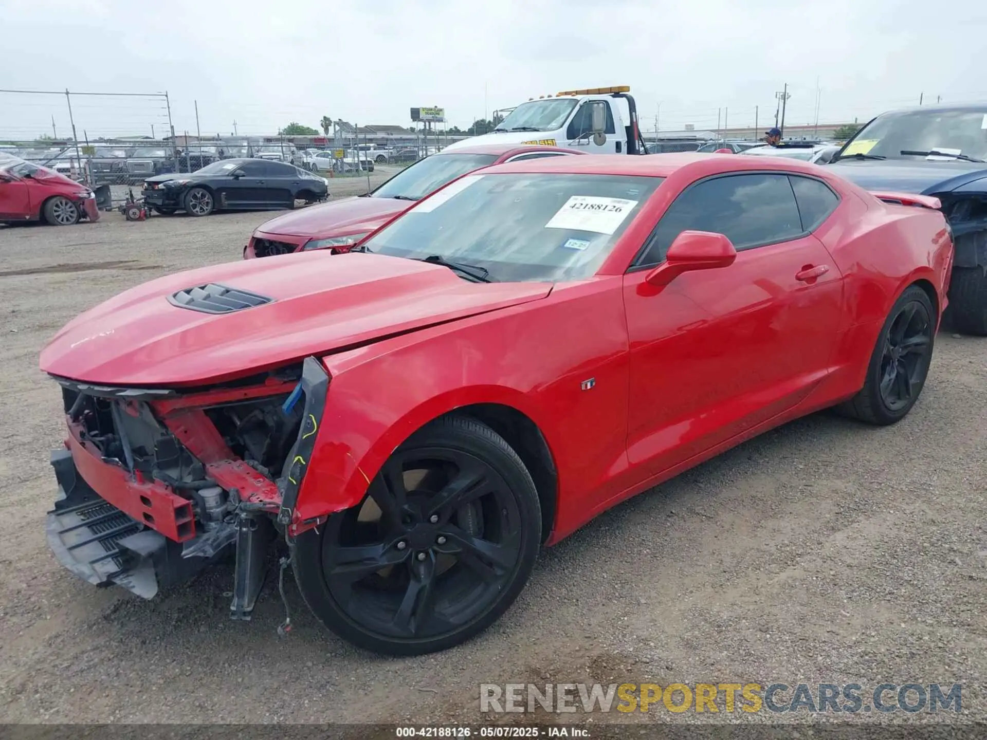 2 Photograph of a damaged car 1G1FH1R70L0114005 CHEVROLET CAMARO 2020