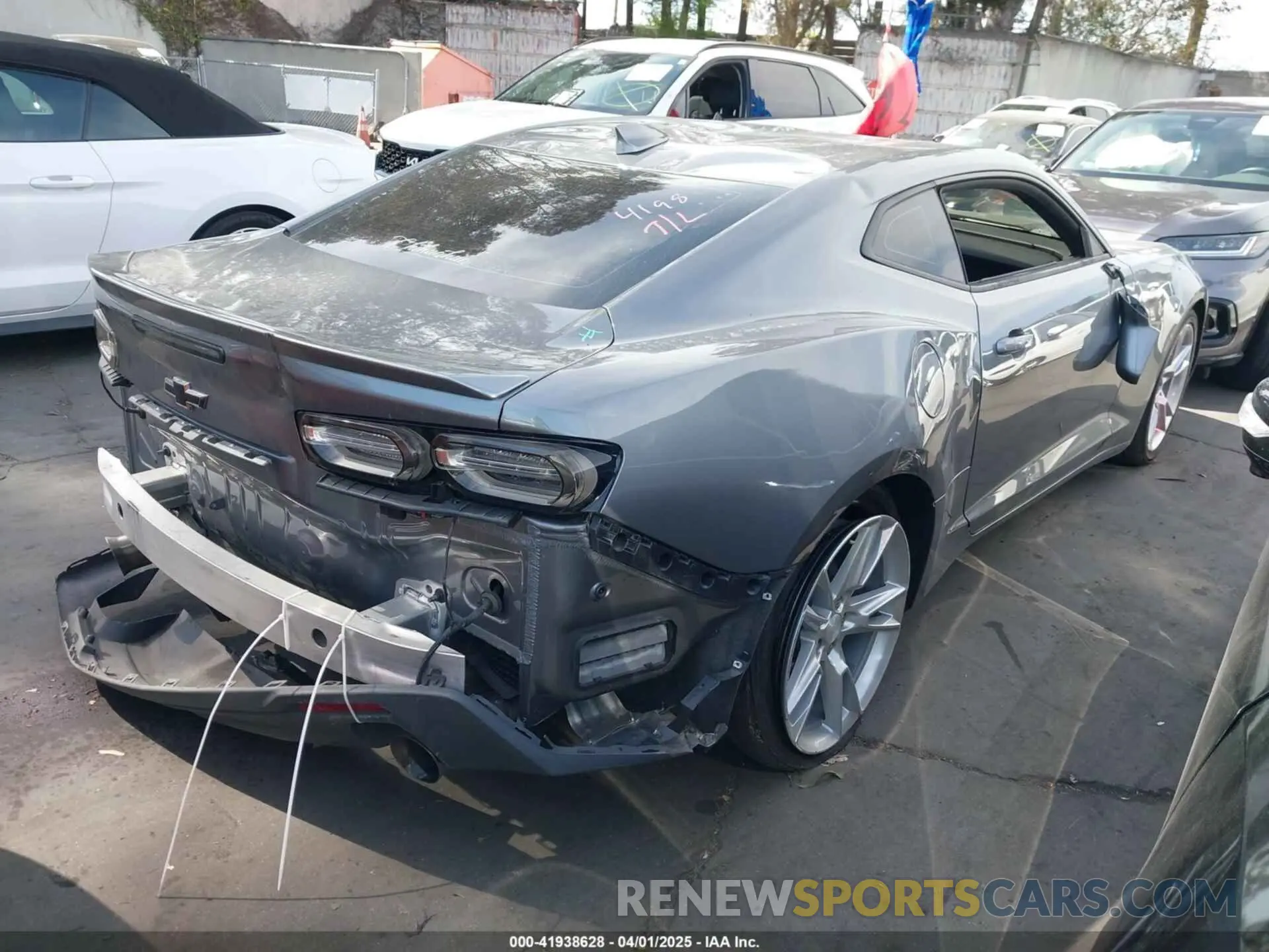 4 Photograph of a damaged car 1G1FB1RS0M0102492 CHEVROLET CAMARO 2021