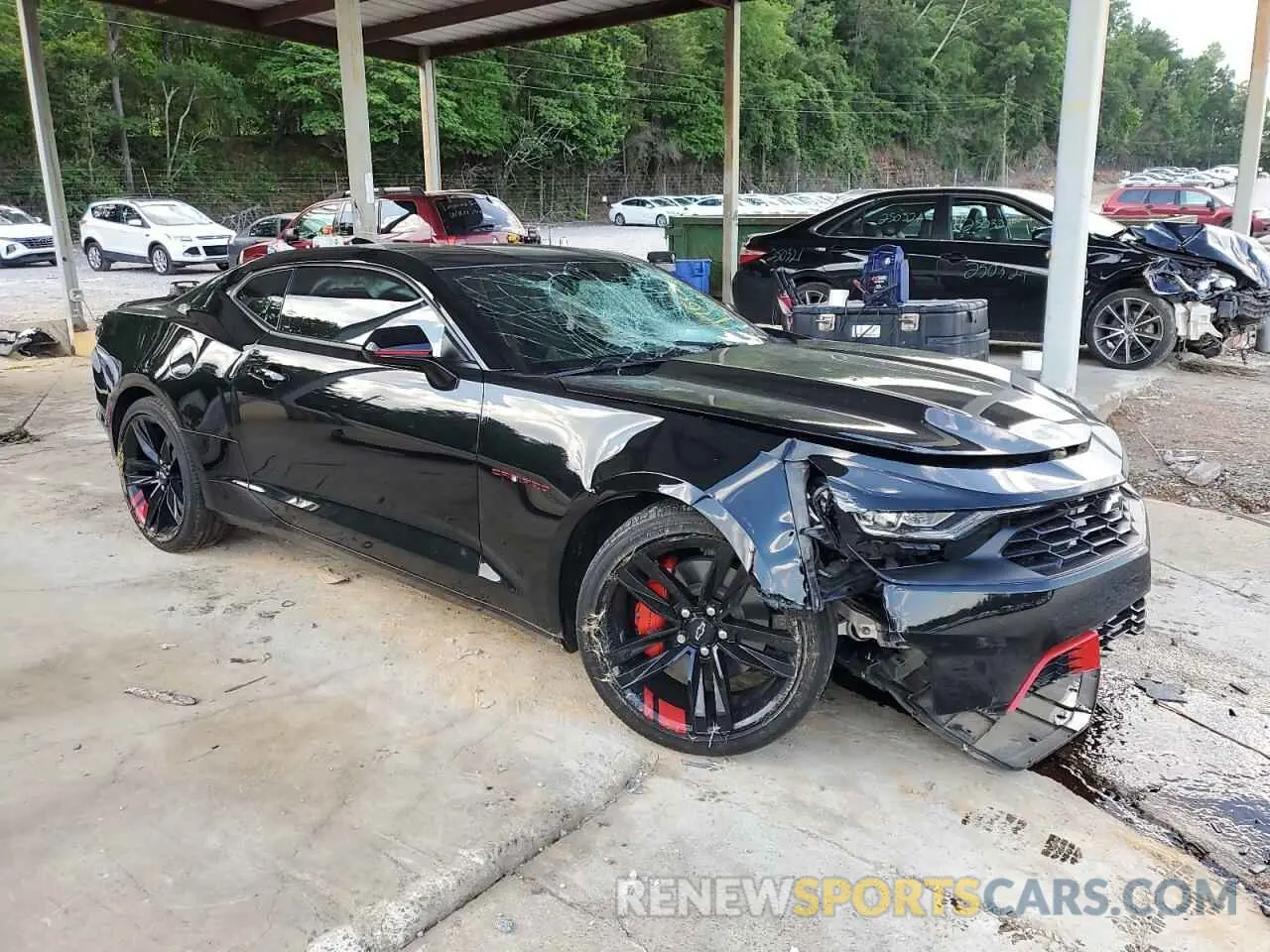 4 Photograph of a damaged car 1G1FB1RS0M0131460 CHEVROLET CAMARO 2021