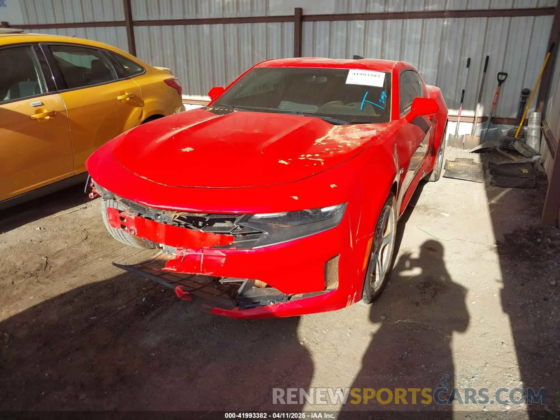 2 Photograph of a damaged car 1G1FB1RS2M0127023 CHEVROLET CAMARO 2021