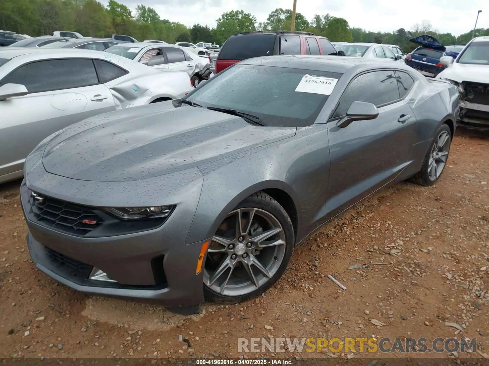 2 Photograph of a damaged car 1G1FB1RS3M0105869 CHEVROLET CAMARO 2021