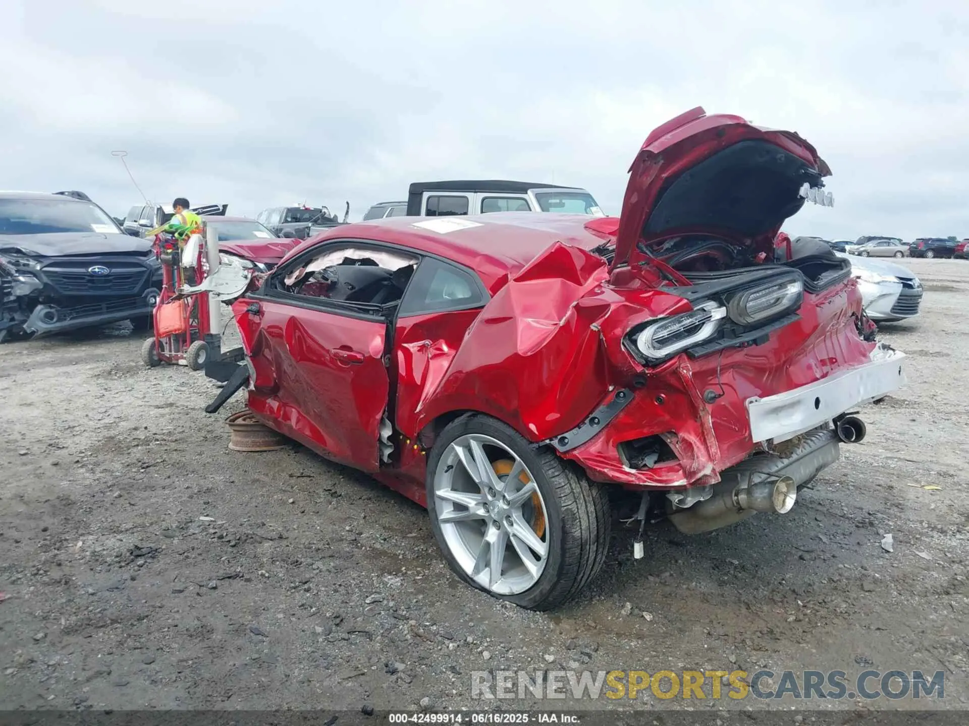 3 Photograph of a damaged car 1G1FB1RS4M0135446 CHEVROLET CAMARO 2021