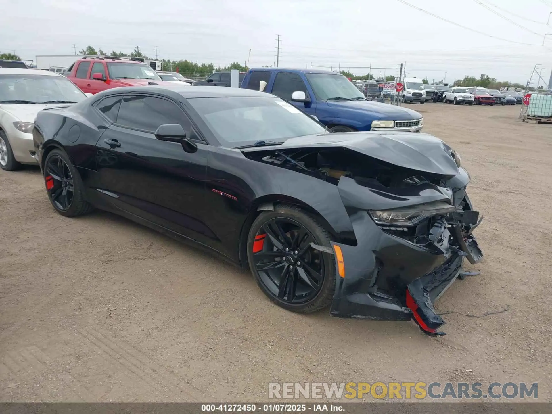 1 Photograph of a damaged car 1G1FB1RS6M0102772 CHEVROLET CAMARO 2021
