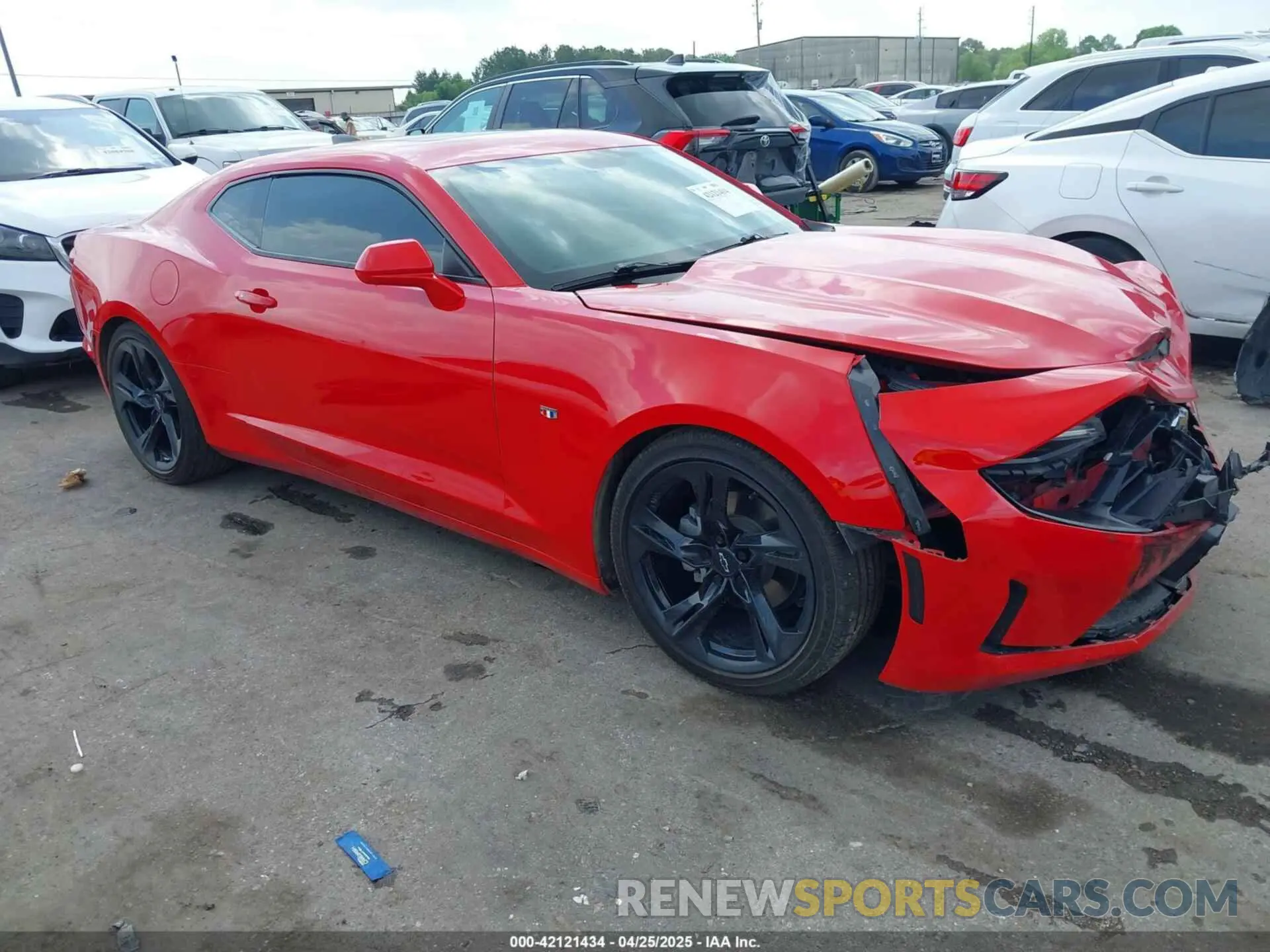 1 Photograph of a damaged car 1G1FB1RS8M0141881 CHEVROLET CAMARO 2021
