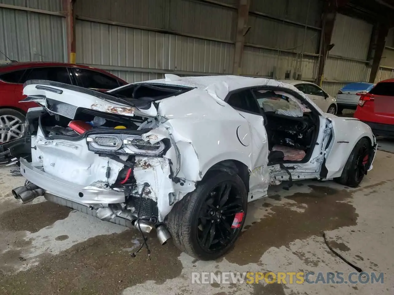 3 Photograph of a damaged car 1G1FB1RSXM0110101 CHEVROLET CAMARO 2021