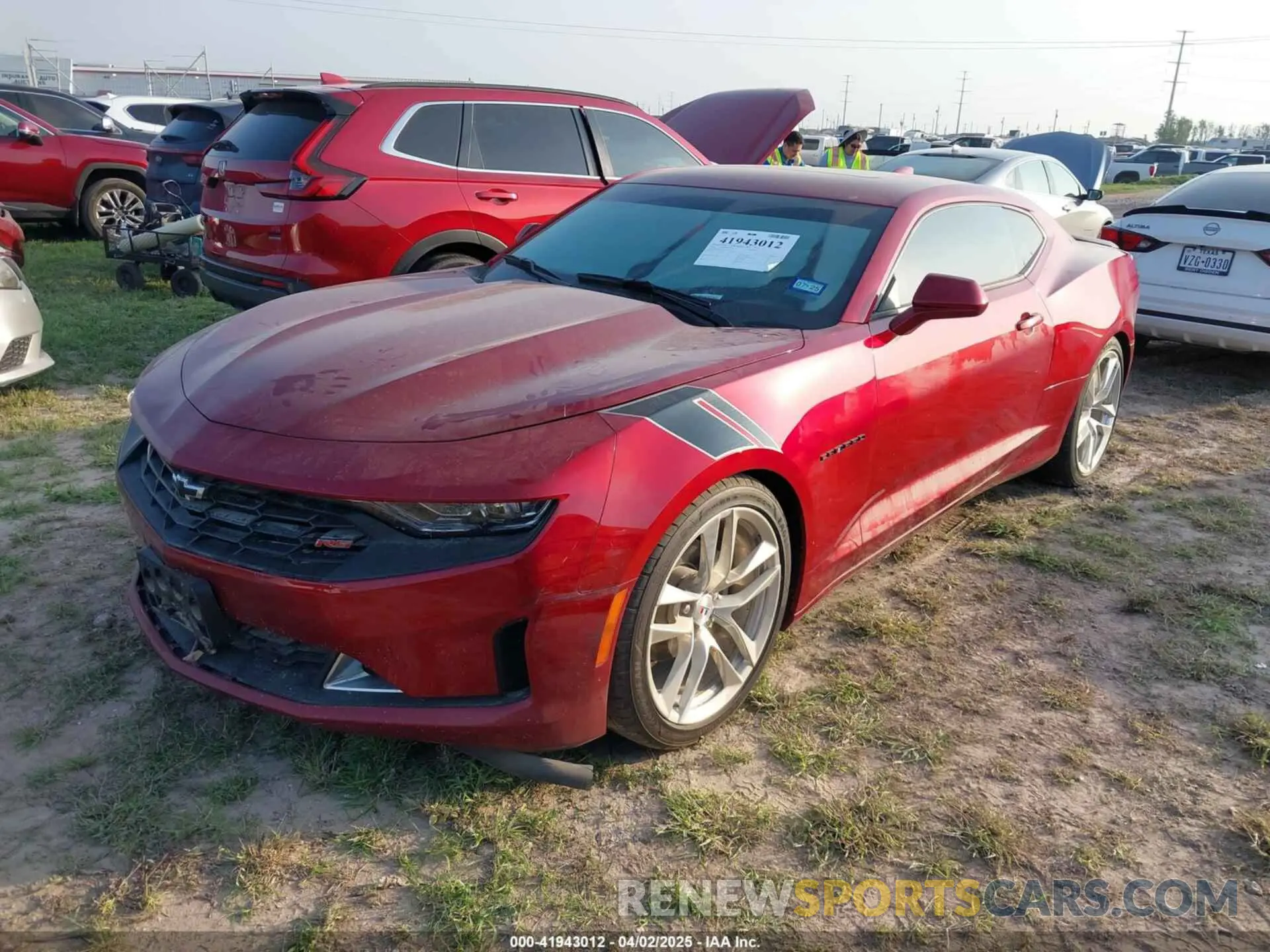 2 Photograph of a damaged car 1G1FB1RX1M0121709 CHEVROLET CAMARO 2021