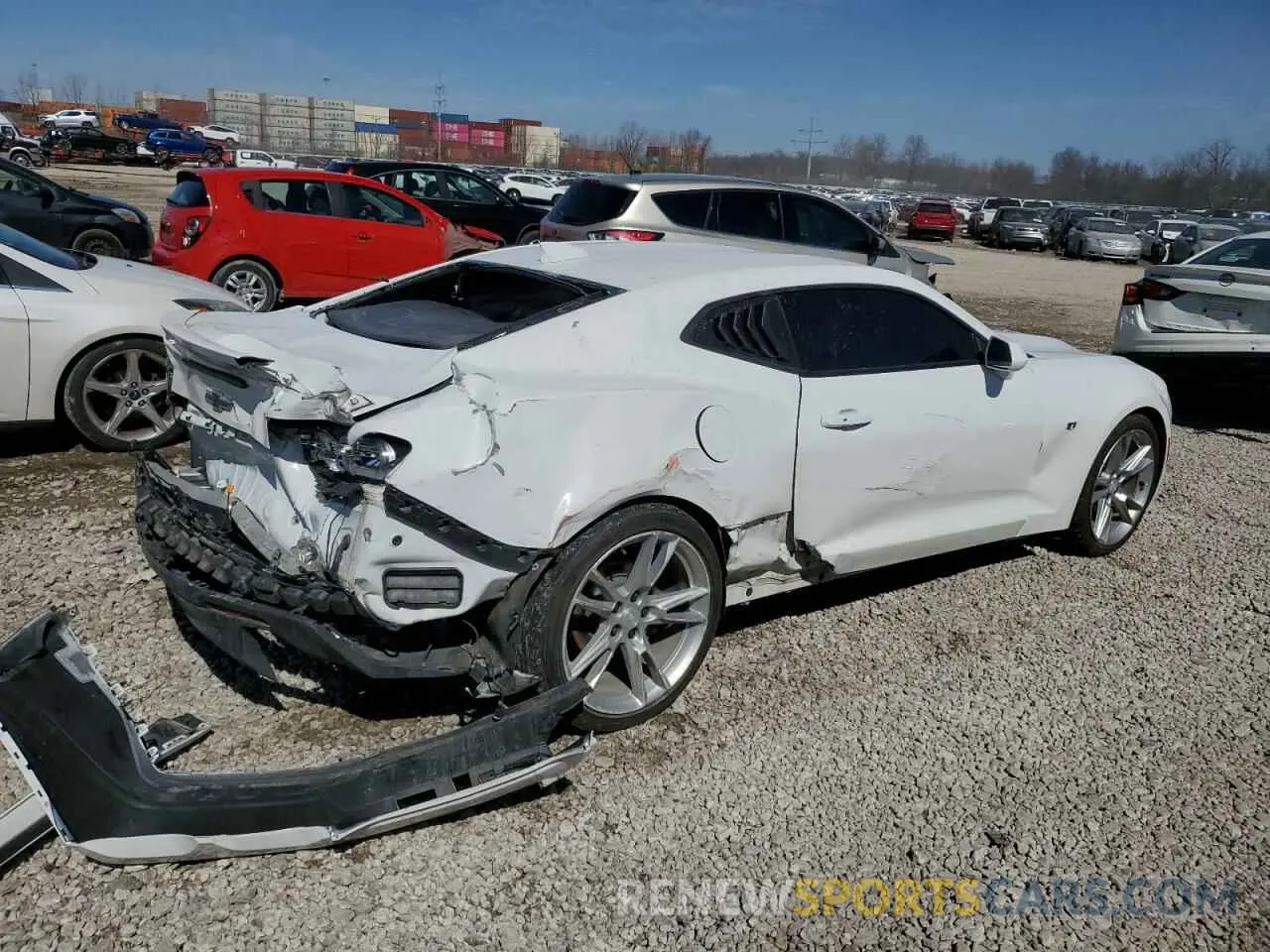 3 Photograph of a damaged car 1G1FB1RX7M0106843 CHEVROLET CAMARO 2021