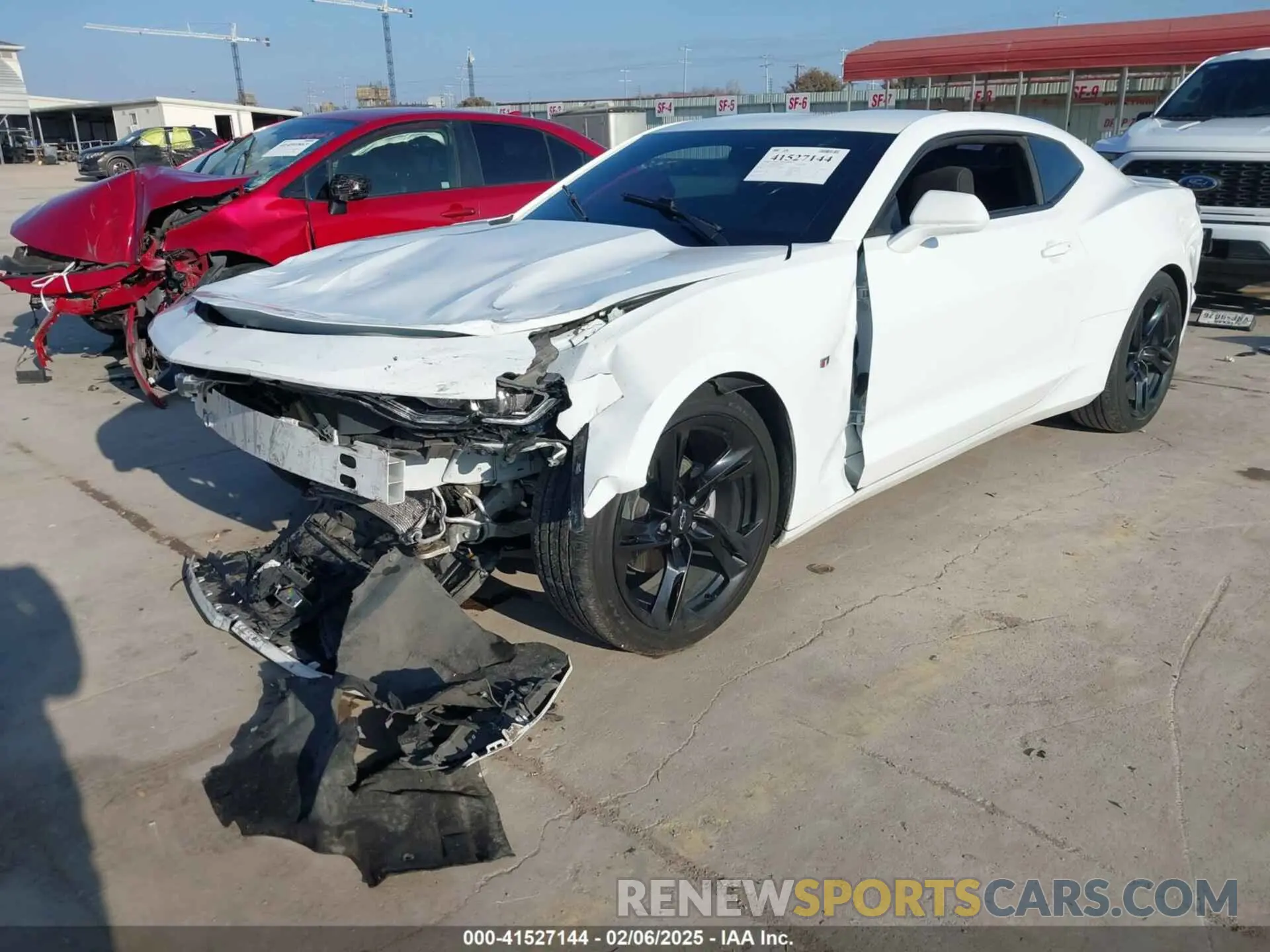 2 Photograph of a damaged car 1G1FB1RX8M0130021 CHEVROLET CAMARO 2021