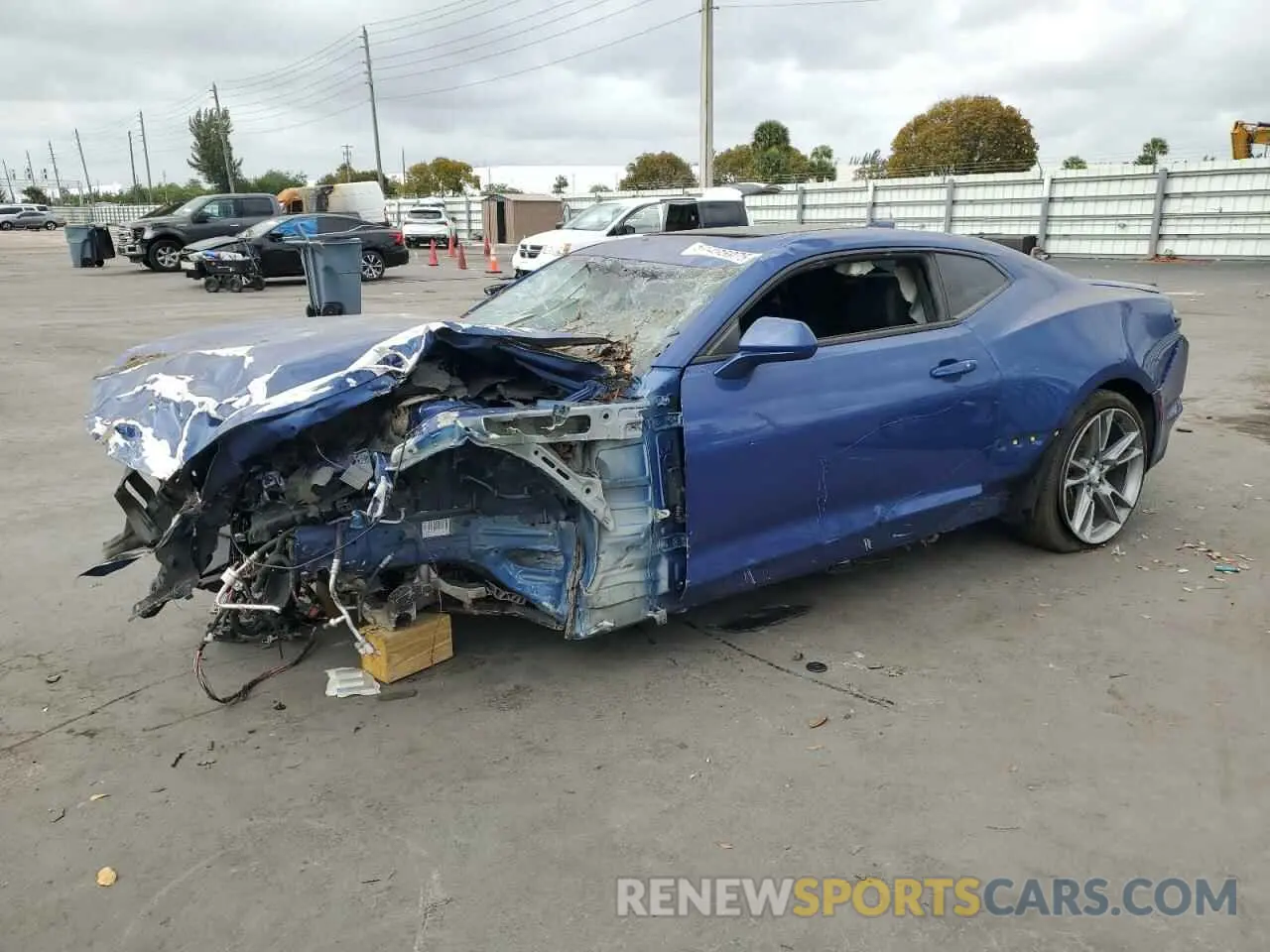 1 Photograph of a damaged car 1G1FD1RS3M0108989 CHEVROLET CAMARO 2021