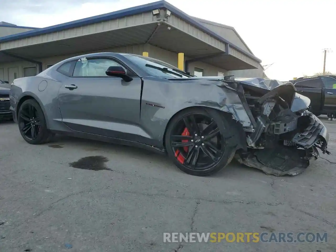 4 Photograph of a damaged car 1G1FD1RS9M0125635 CHEVROLET CAMARO 2021