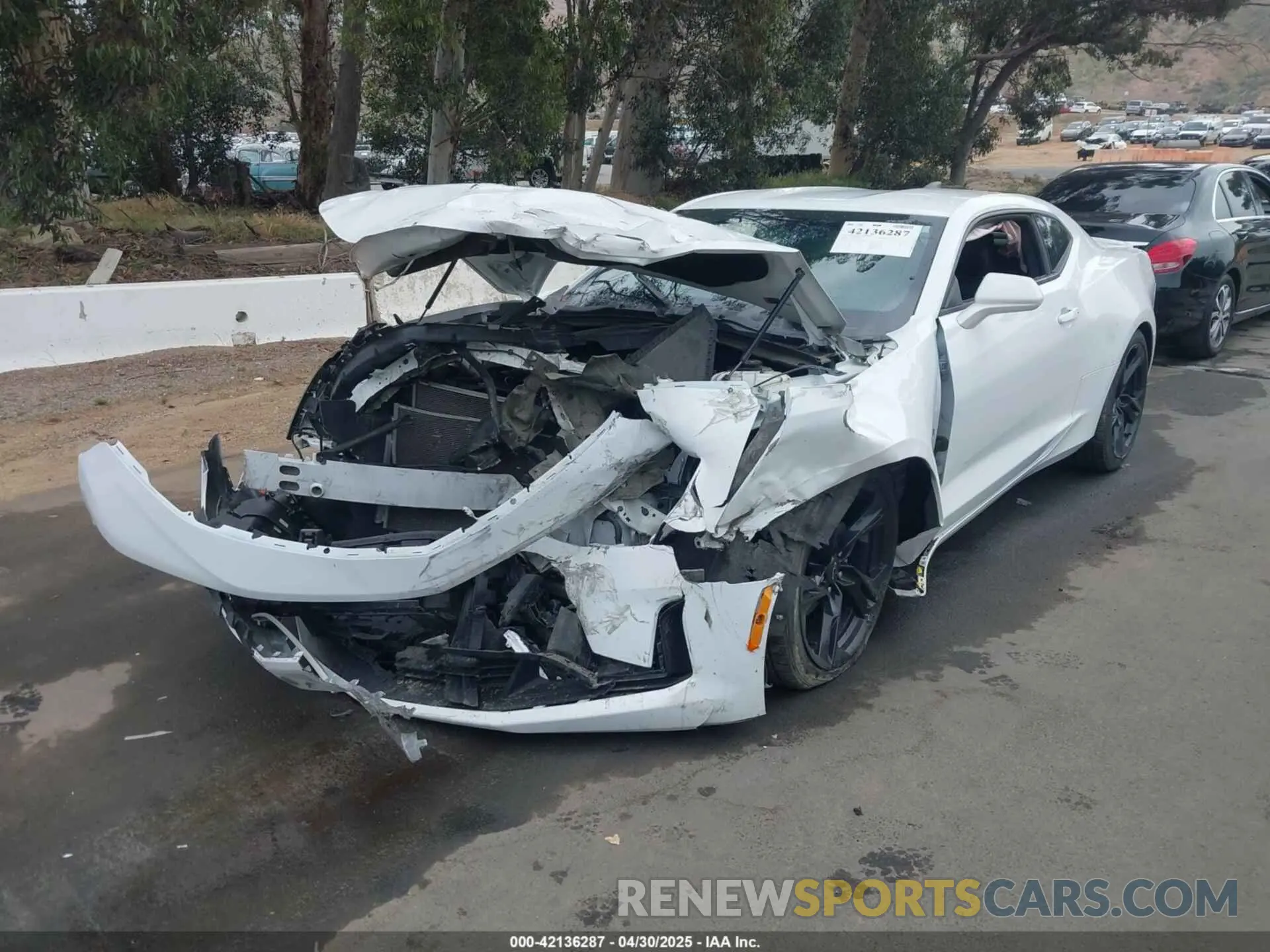 2 Photograph of a damaged car 1G1FD1RS9M0136909 CHEVROLET CAMARO 2021