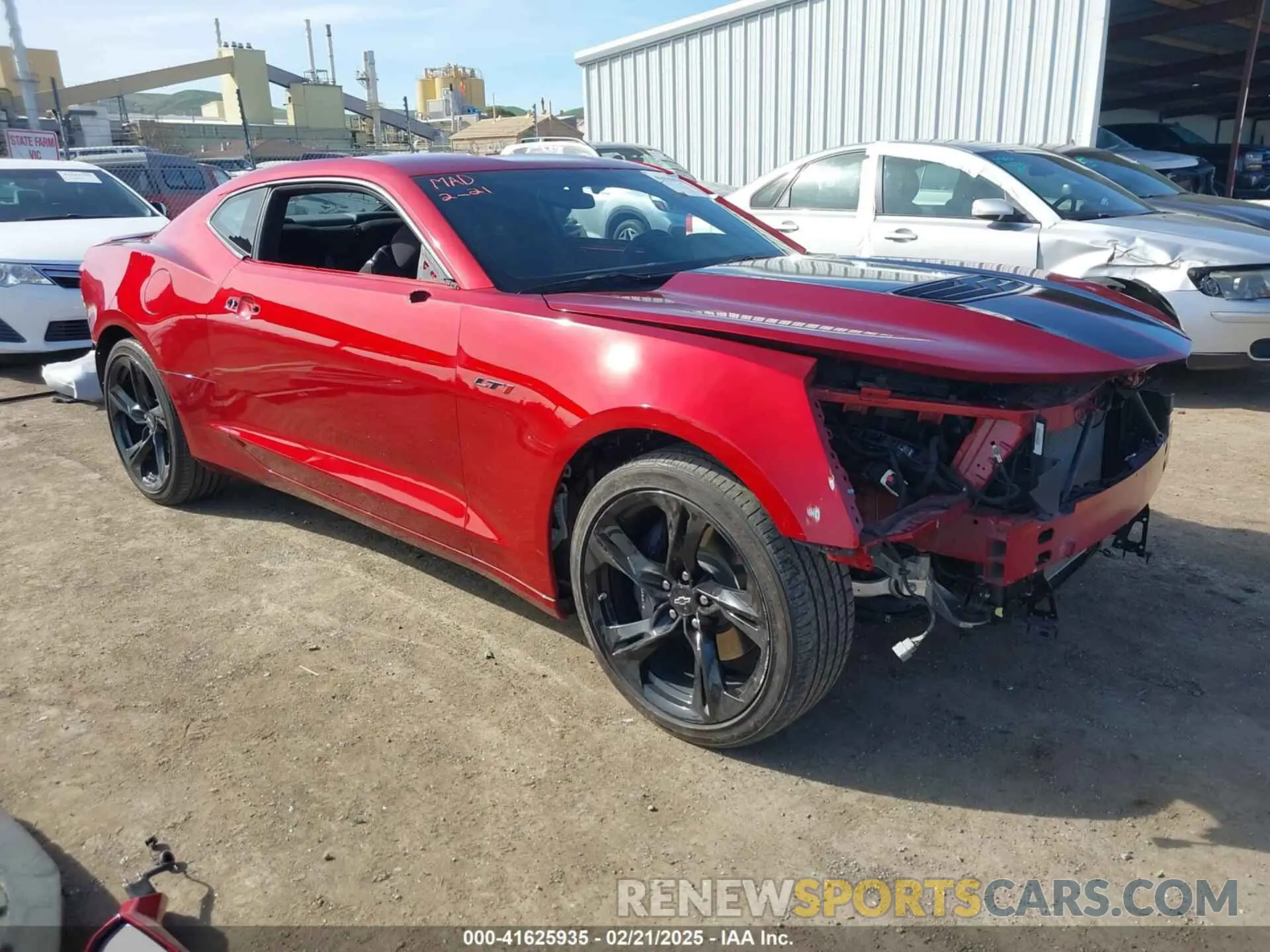 1 Photograph of a damaged car 1G1FE1R79M0141925 CHEVROLET CAMARO 2021