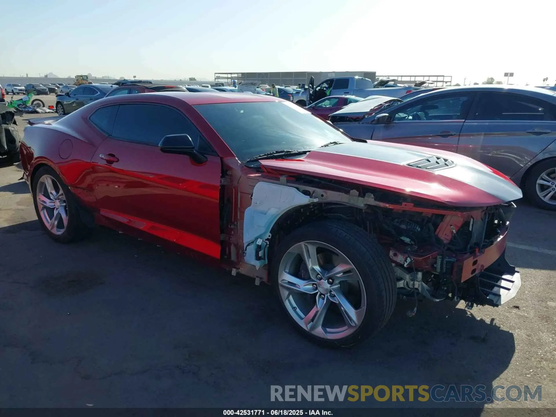 1 Photograph of a damaged car 1G1FF1R71M0112447 CHEVROLET CAMARO 2021
