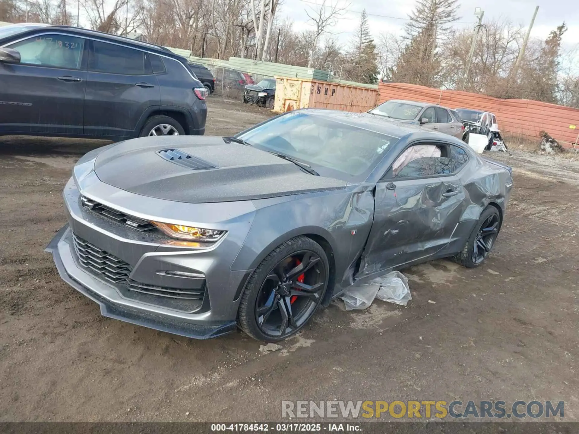2 Photograph of a damaged car 1G1FF1R73M0103992 CHEVROLET CAMARO 2021