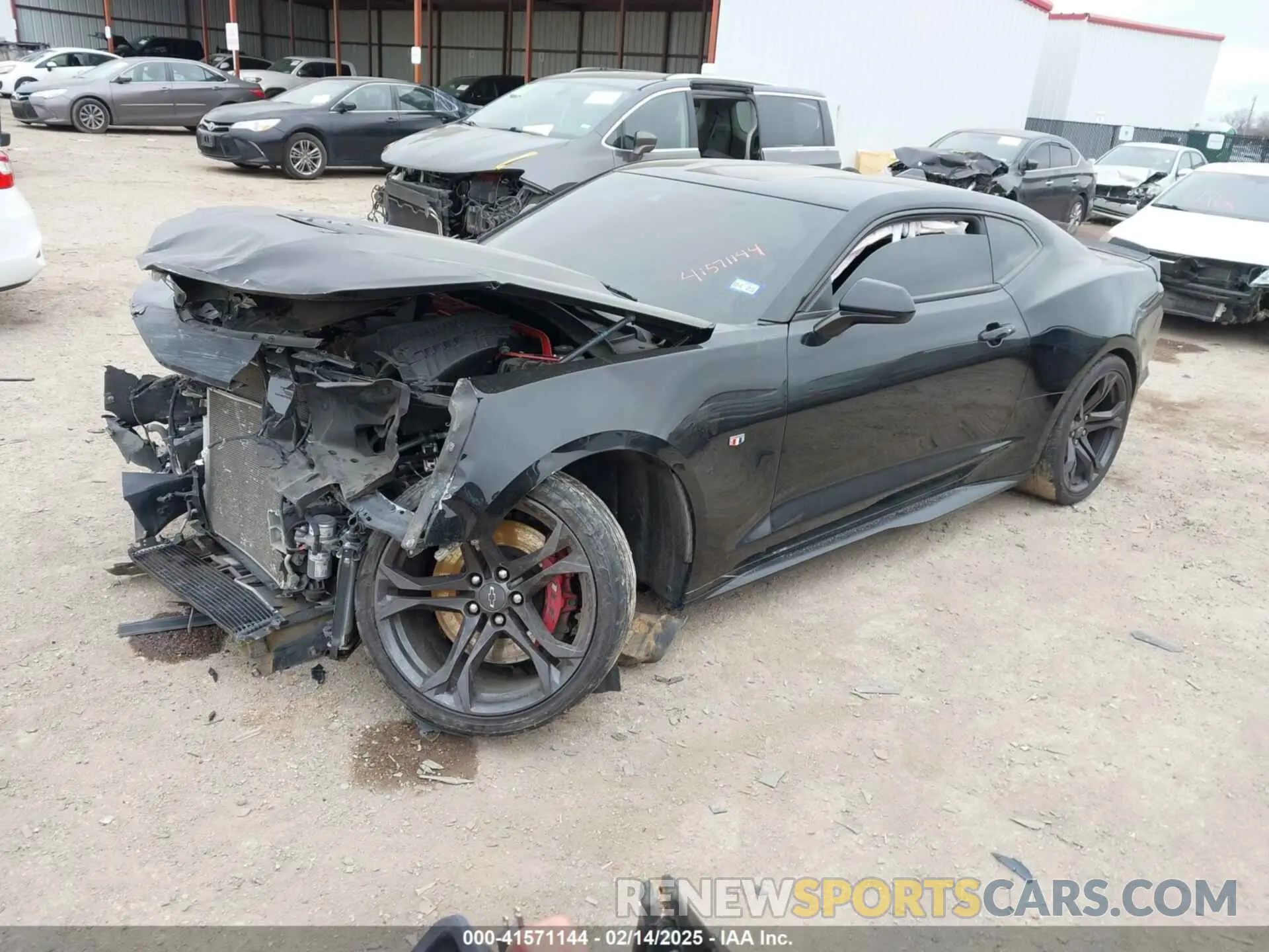 2 Photograph of a damaged car 1G1FH1R7XM0103188 CHEVROLET CAMARO 2021