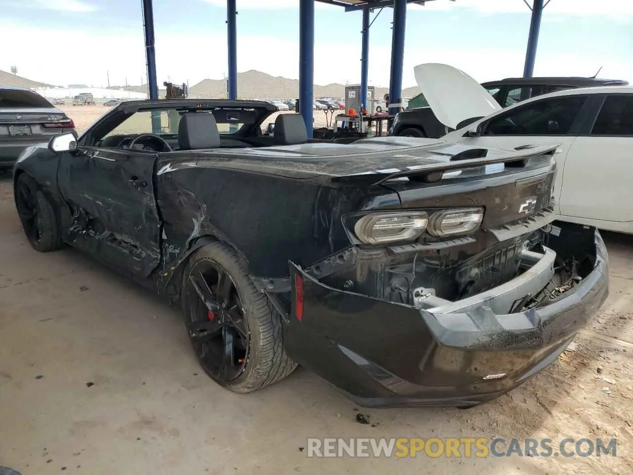 2 Photograph of a damaged car 1G1FH3D76M0139785 CHEVROLET CAMARO 2021