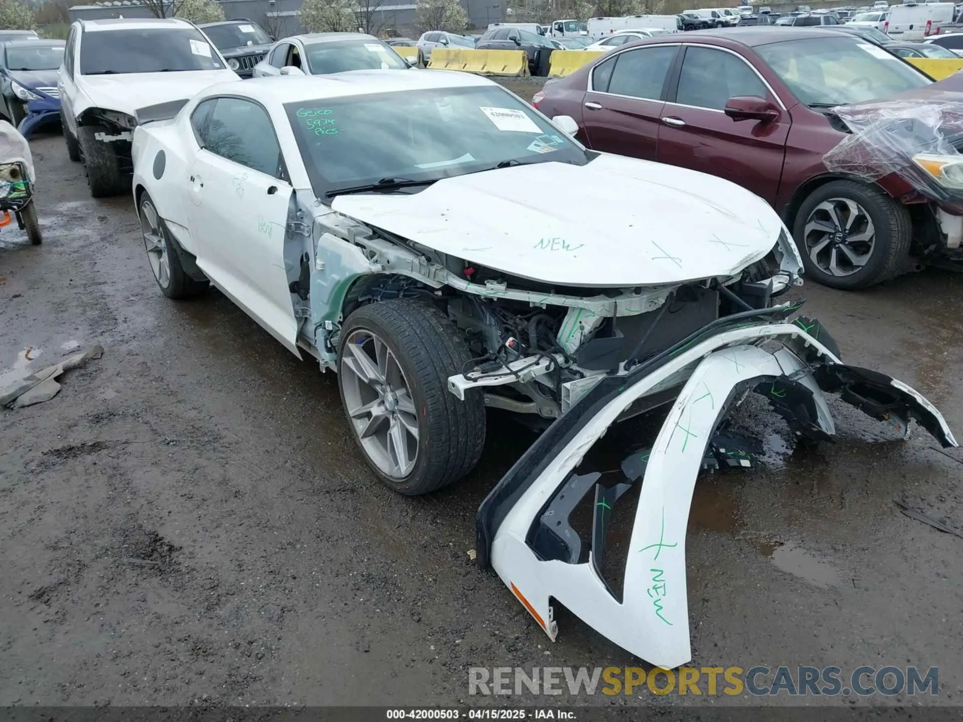1 Photograph of a damaged car 1G1FB1RX3N0105934 CHEVROLET CAMARO 2022