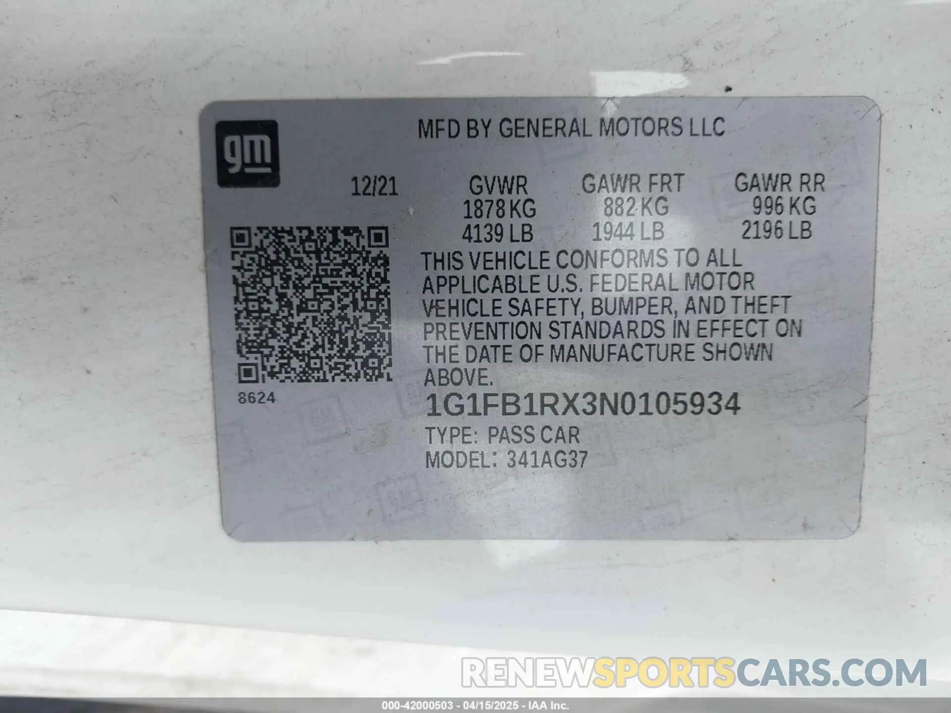 9 Photograph of a damaged car 1G1FB1RX3N0105934 CHEVROLET CAMARO 2022