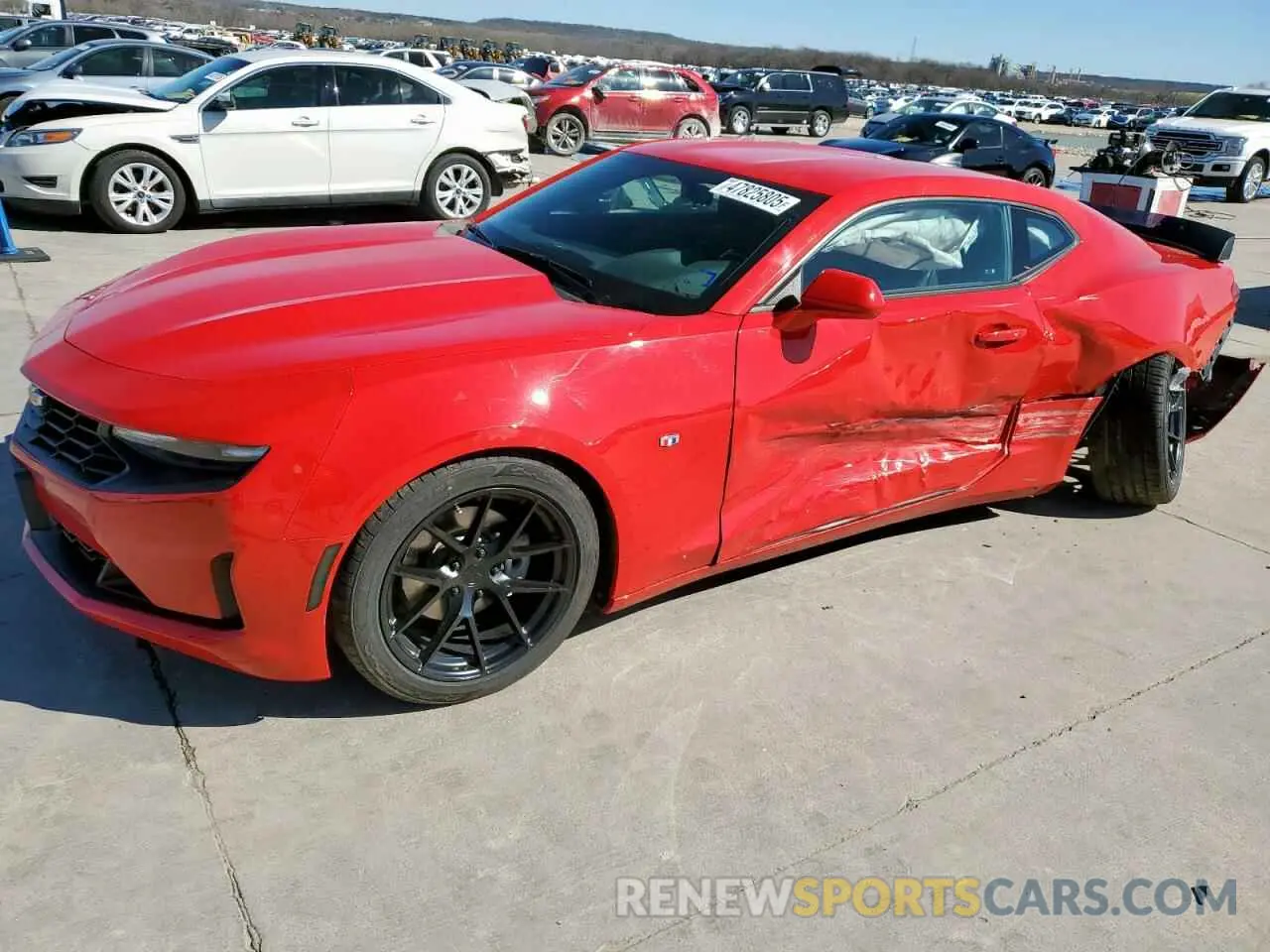 1 Photograph of a damaged car 1G1FB1RX6N0105605 CHEVROLET CAMARO 2022