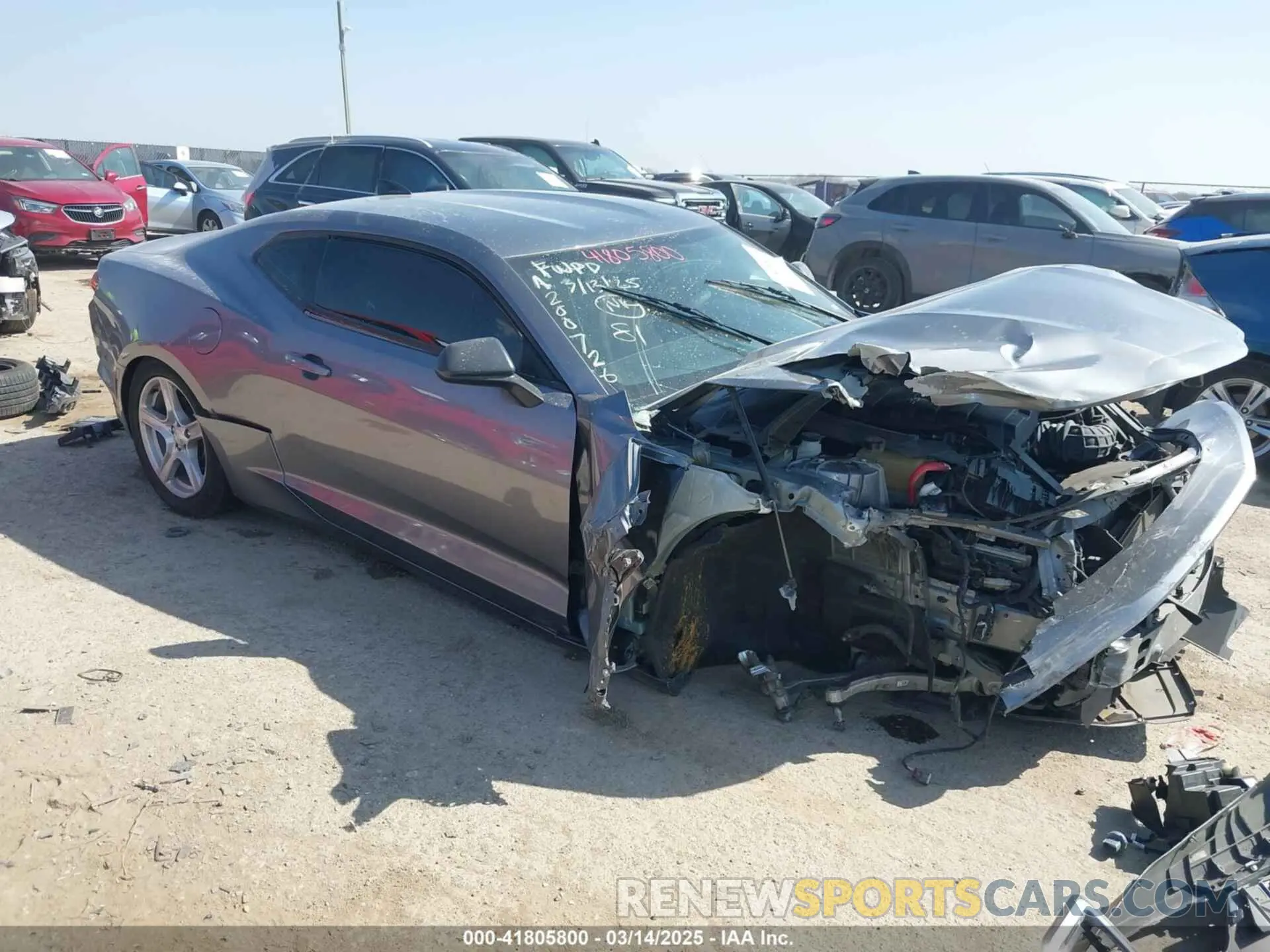 1 Photograph of a damaged car 1G1FB1RX8N0119506 CHEVROLET CAMARO 2022