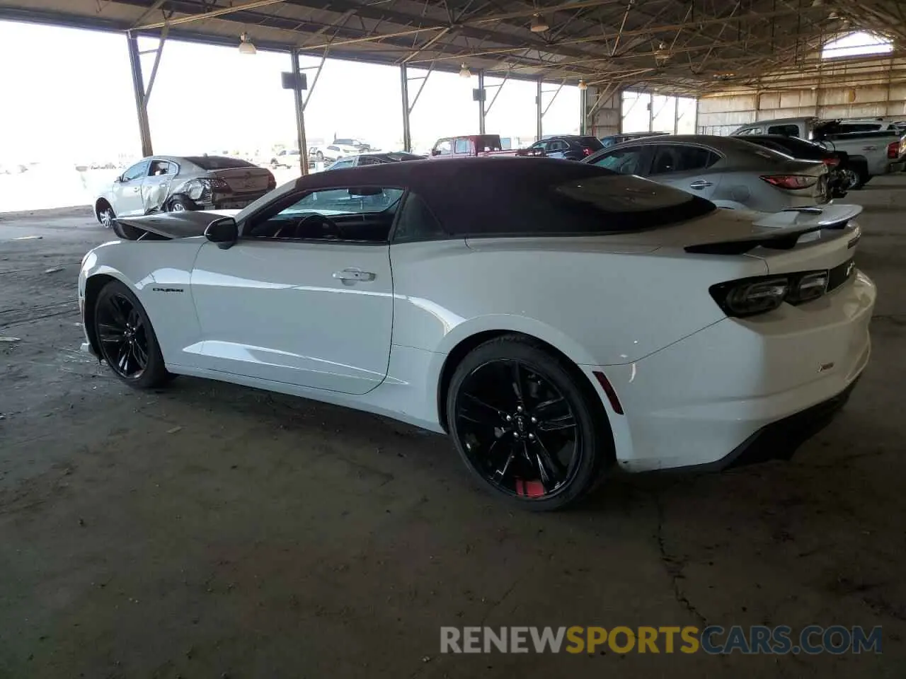 2 Photograph of a damaged car 1G1FB3DS1N0129155 CHEVROLET CAMARO 2022