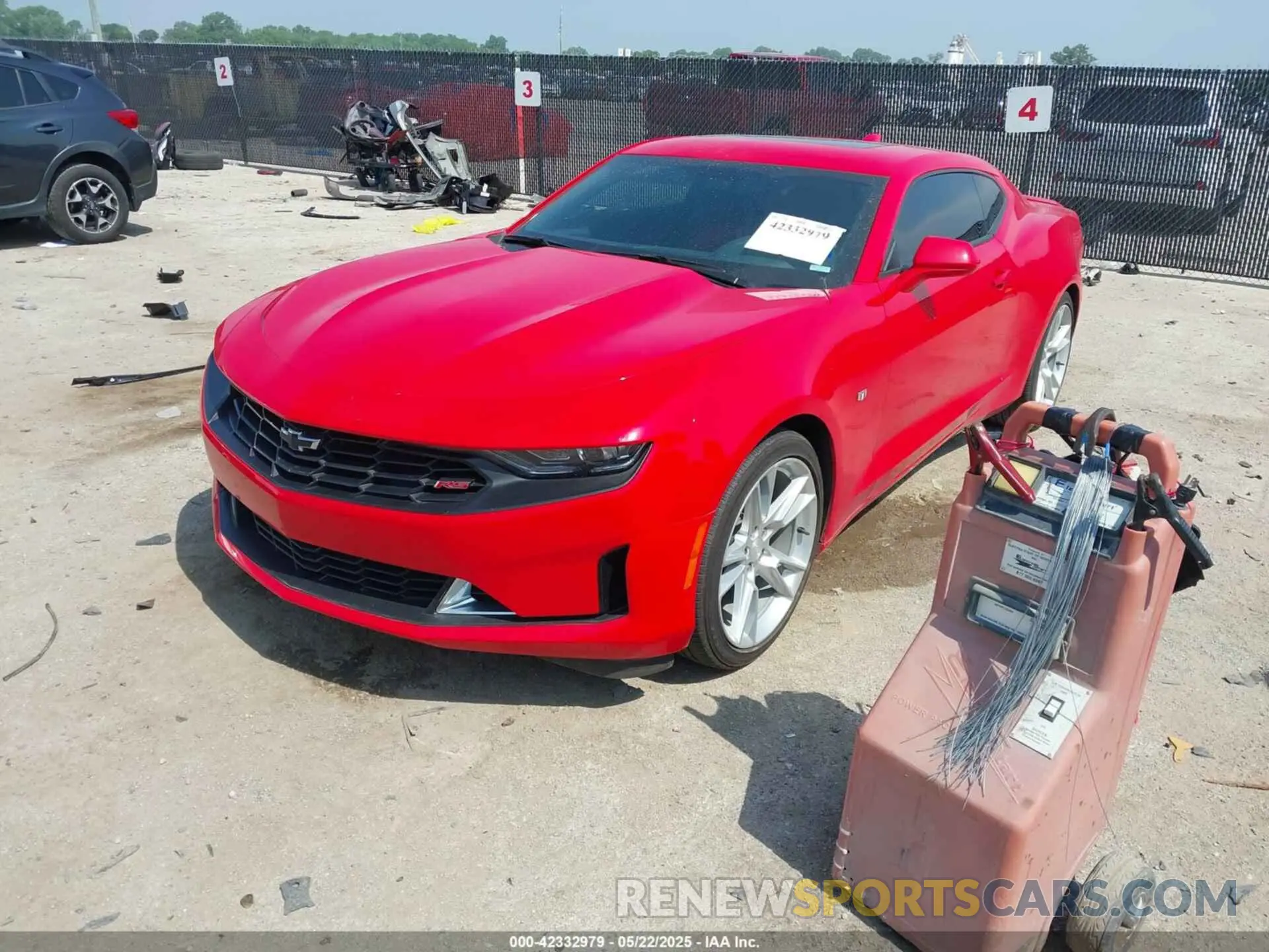 2 Photograph of a damaged car 1G1FD1RS2N0122626 CHEVROLET CAMARO 2022