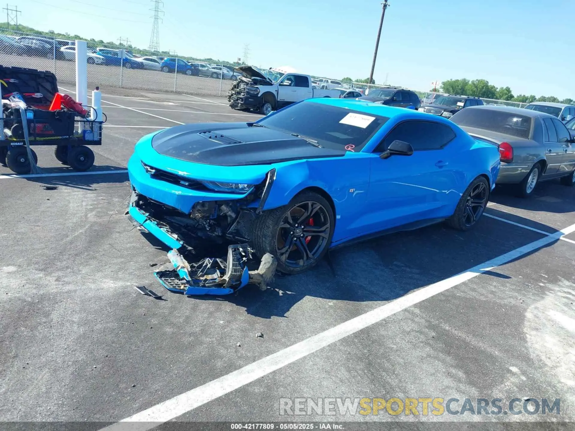 2 Photograph of a damaged car 1G1FF1R7XN0134738 CHEVROLET CAMARO 2022