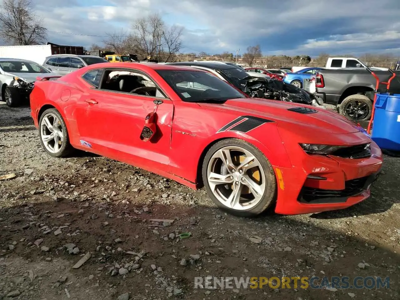 4 Photograph of a damaged car 1G1FG1R71N0104900 CHEVROLET CAMARO 2022