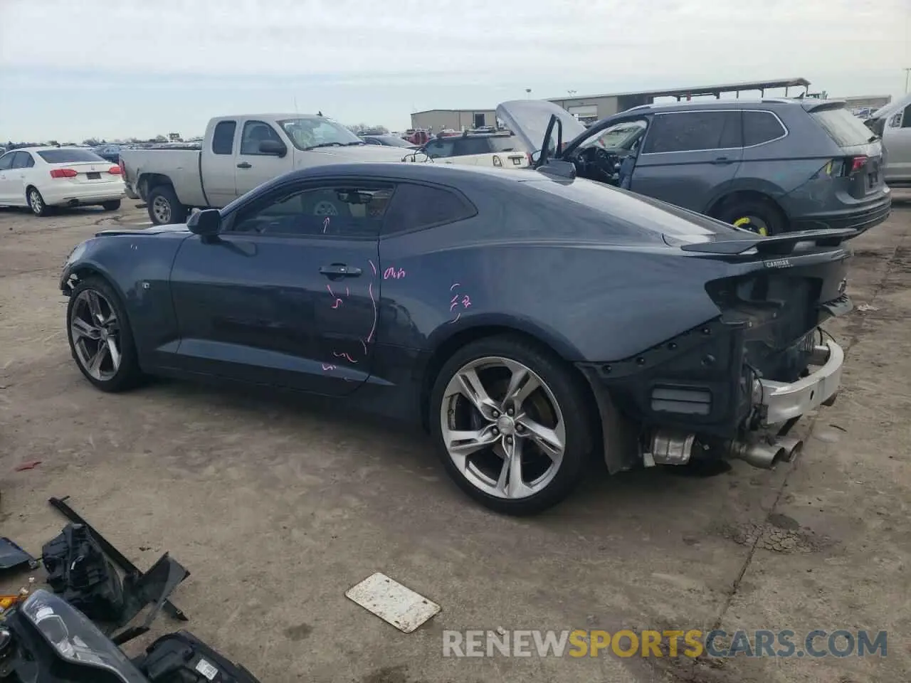 2 Photograph of a damaged car 1G1FH1R76N0104341 CHEVROLET CAMARO 2022