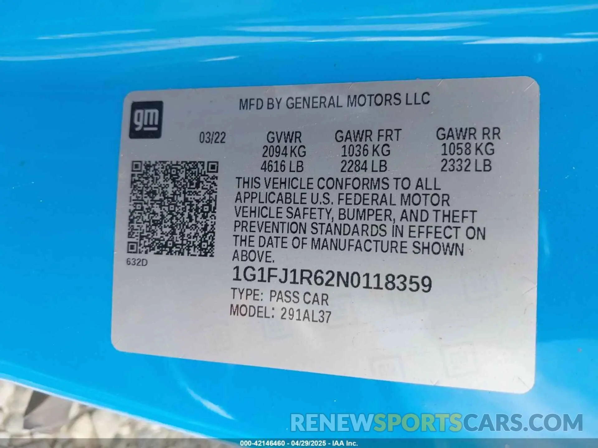 9 Photograph of a damaged car 1G1FJ1R62N0118359 CHEVROLET CAMARO 2022
