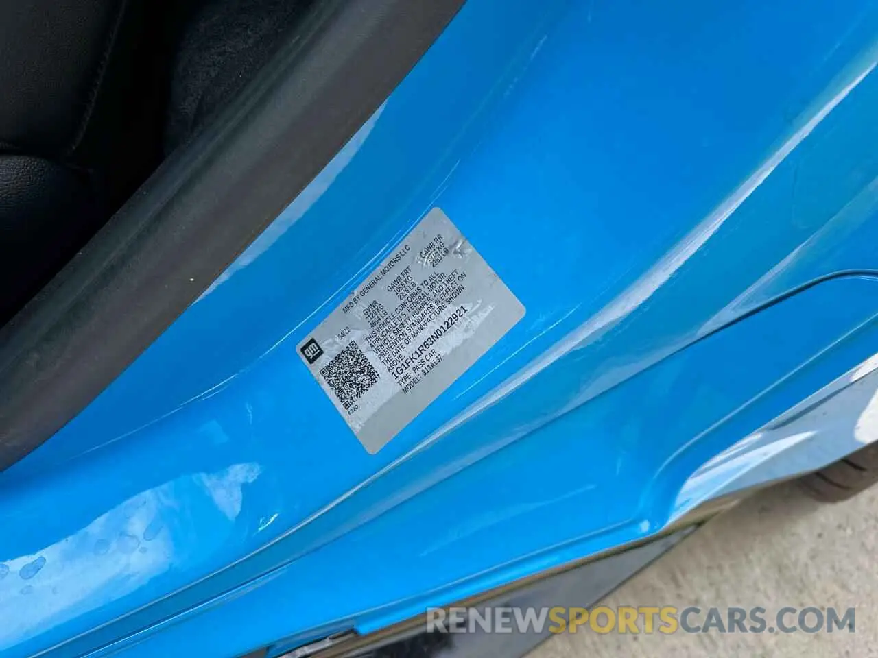 10 Photograph of a damaged car 1G1FK1R63N0122921 CHEVROLET CAMARO 2022